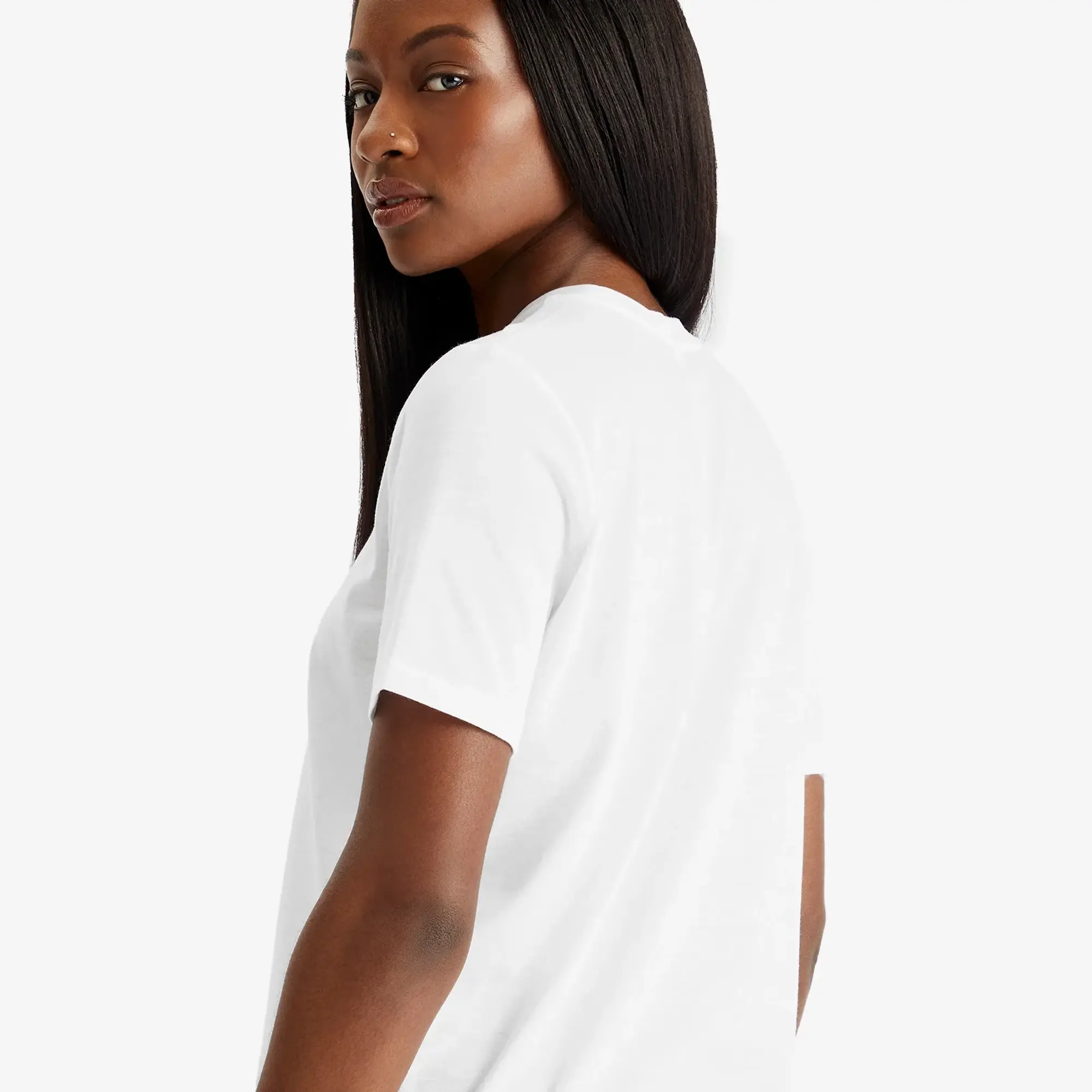 SKIMS Women's Relaxed Tees T-Shirt Snow