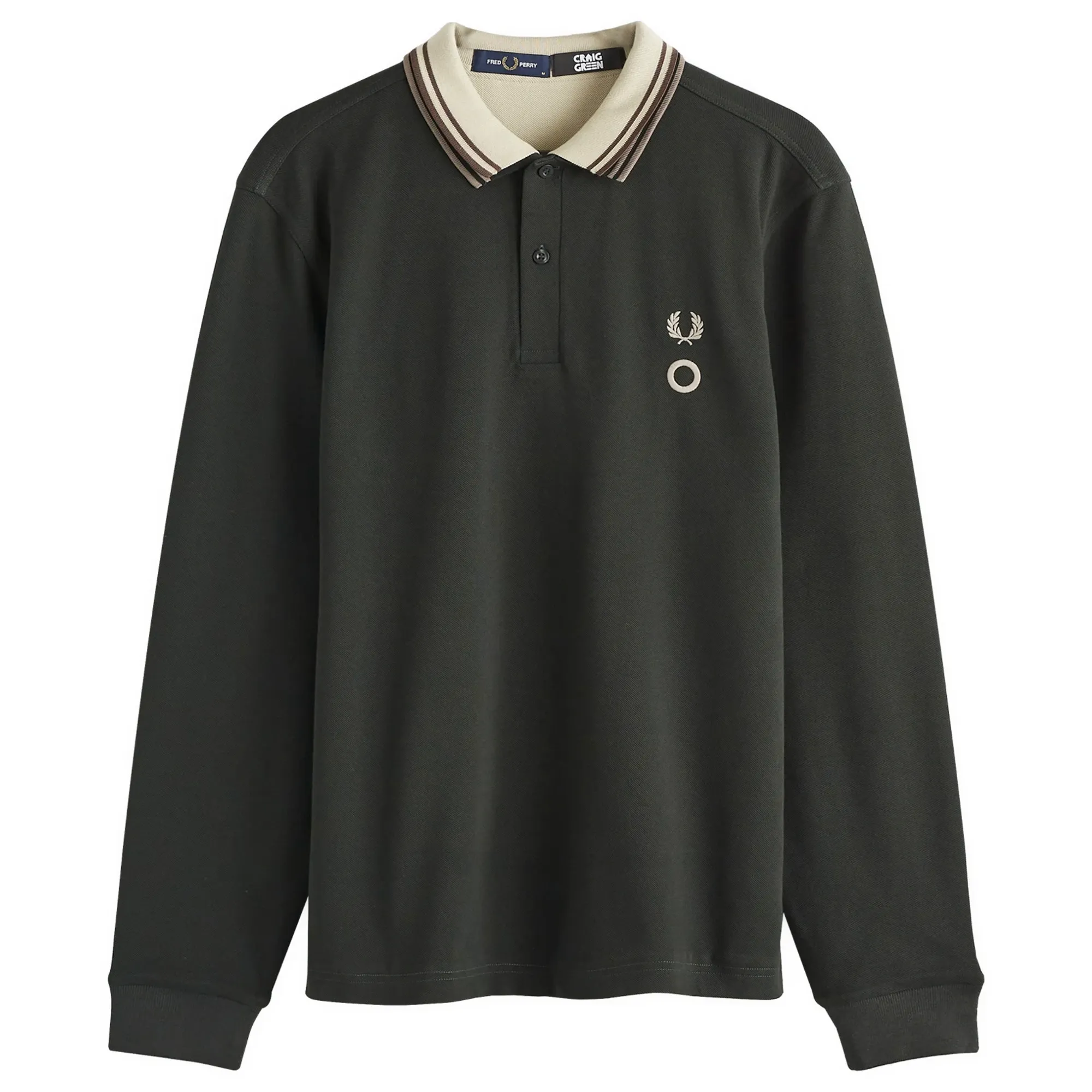 【CPC-L24】フラオ Fred Perry Men's x Craig Green Double Layer Long Sleeve Polo Night