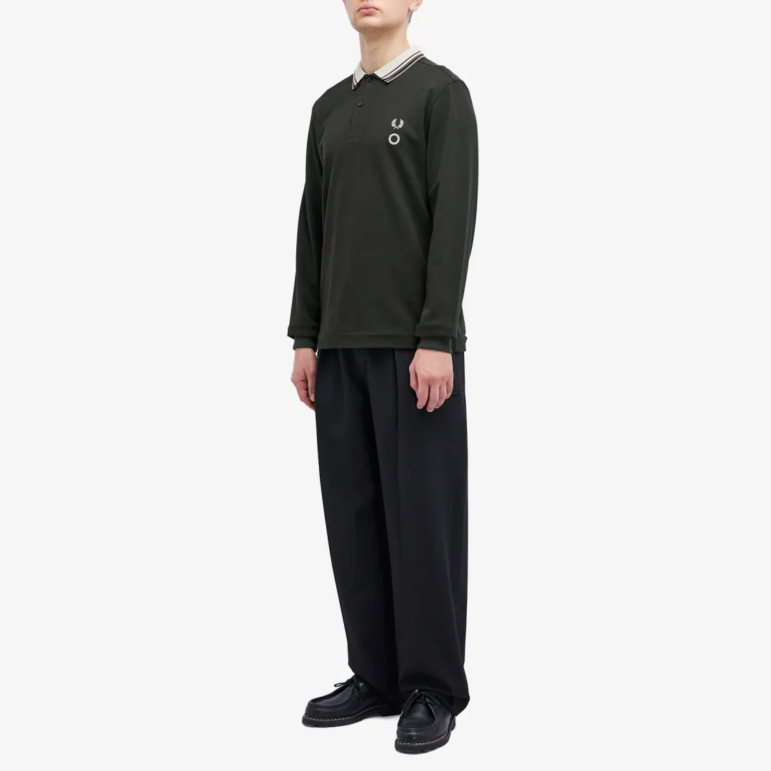 Fred Perry Men's x Craig Green Double Layer Long Sleeve Polo Night