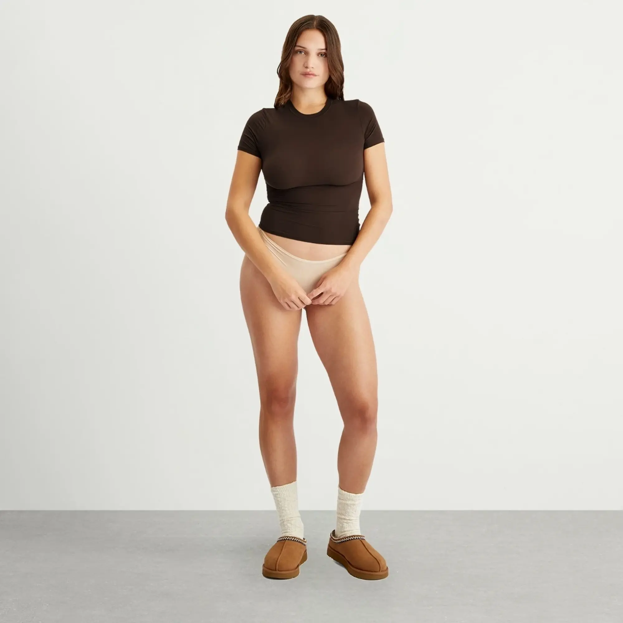 SKIMS Women's Fits Everybody T-Shirt Cocoa