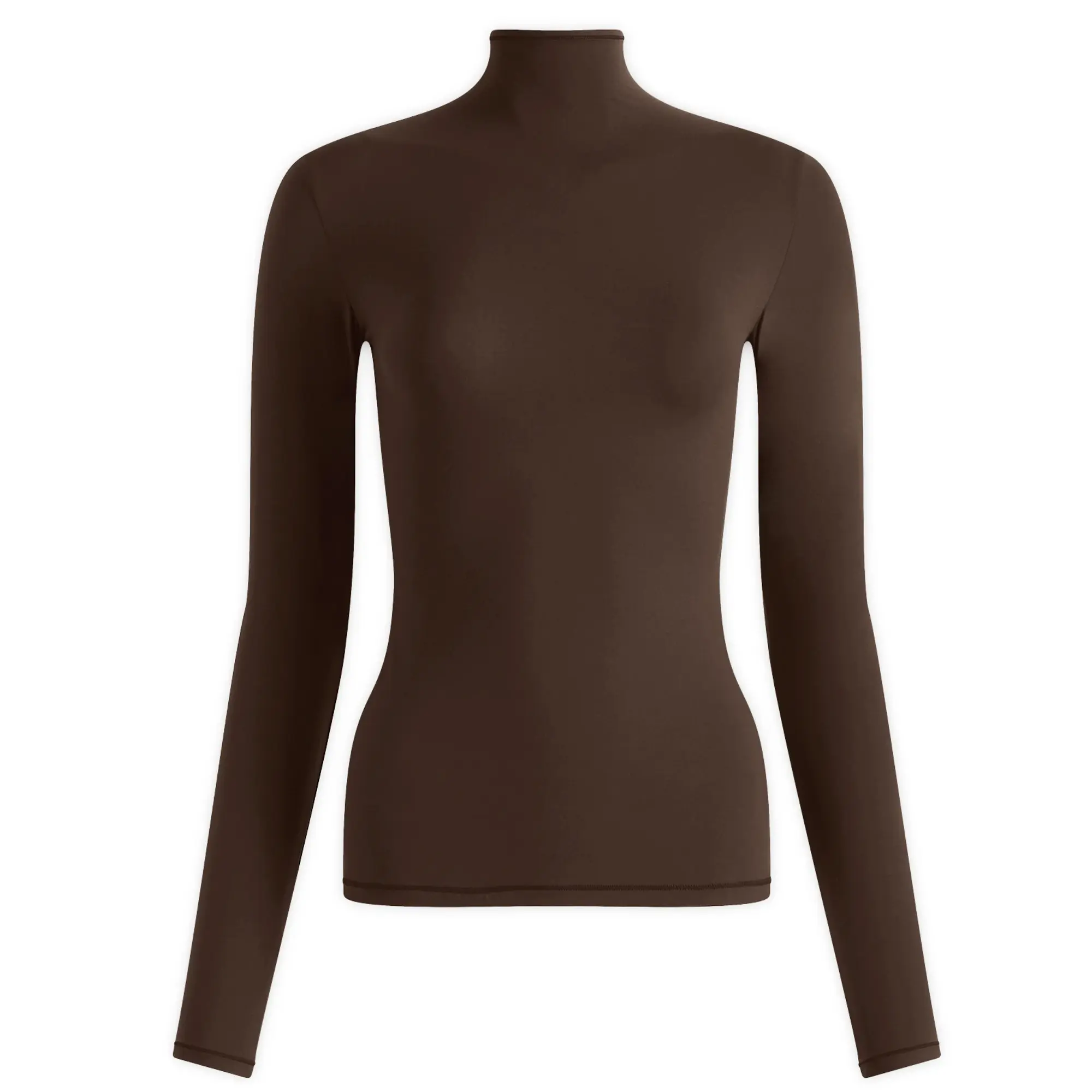 SKIMS Women's Fits Everybody Turtleneck Top Cocoa