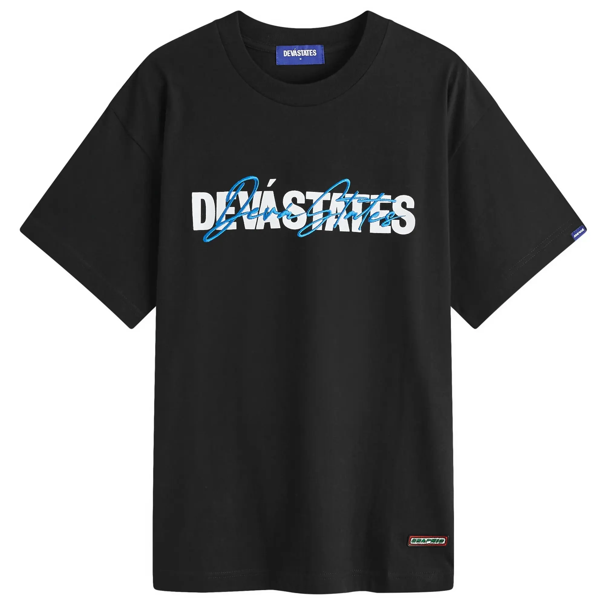 Deva States Men's Overlay Logo T-Shirt Black