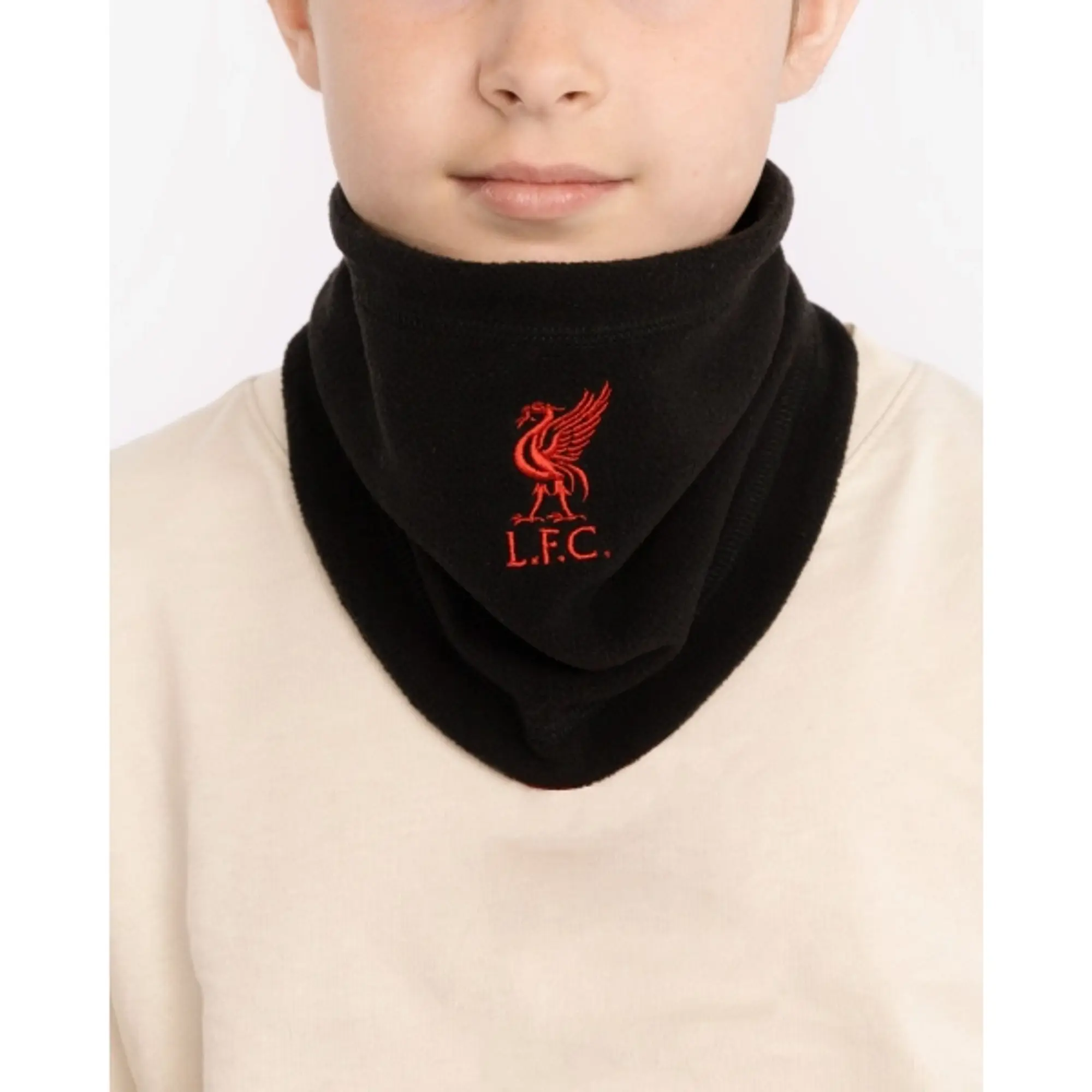 Liverpool FC LFC Junior Fleece Snood Black