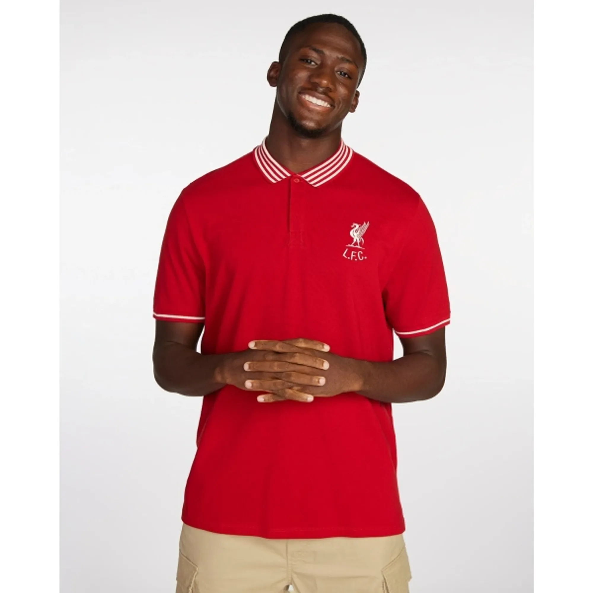 Liverpool FC LFC Mens Shankly Polo Red