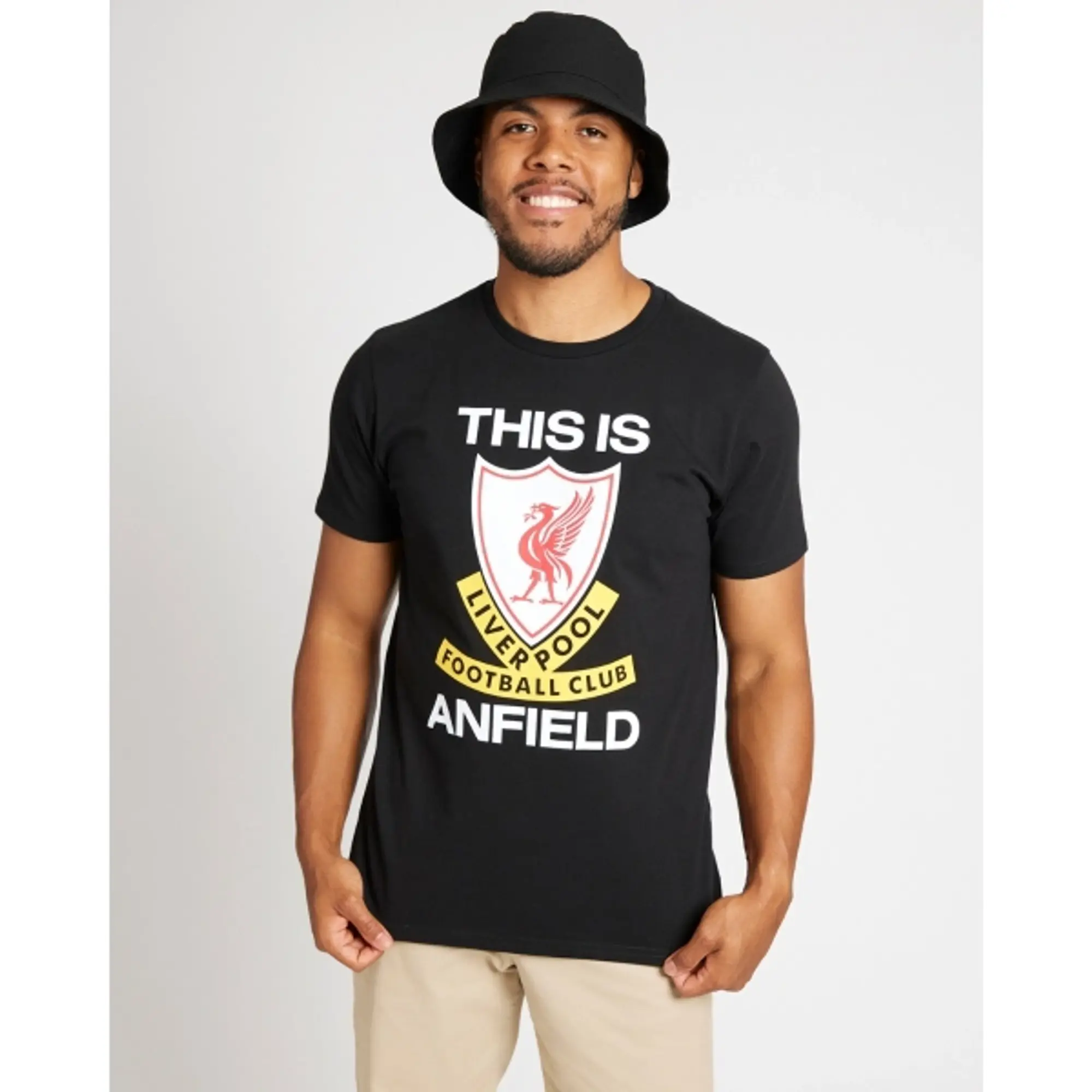 Liverpool FC LFC Adults This is Anfield Black Tee