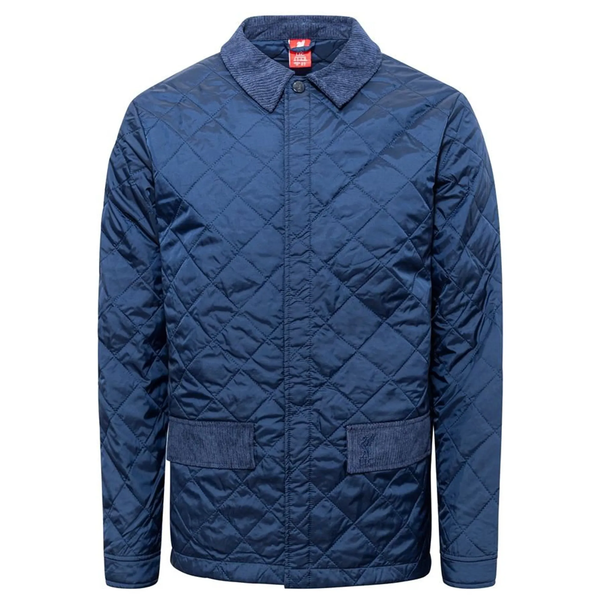 Liverpool FC LFC Mens Quilt Collar Jacket Navy