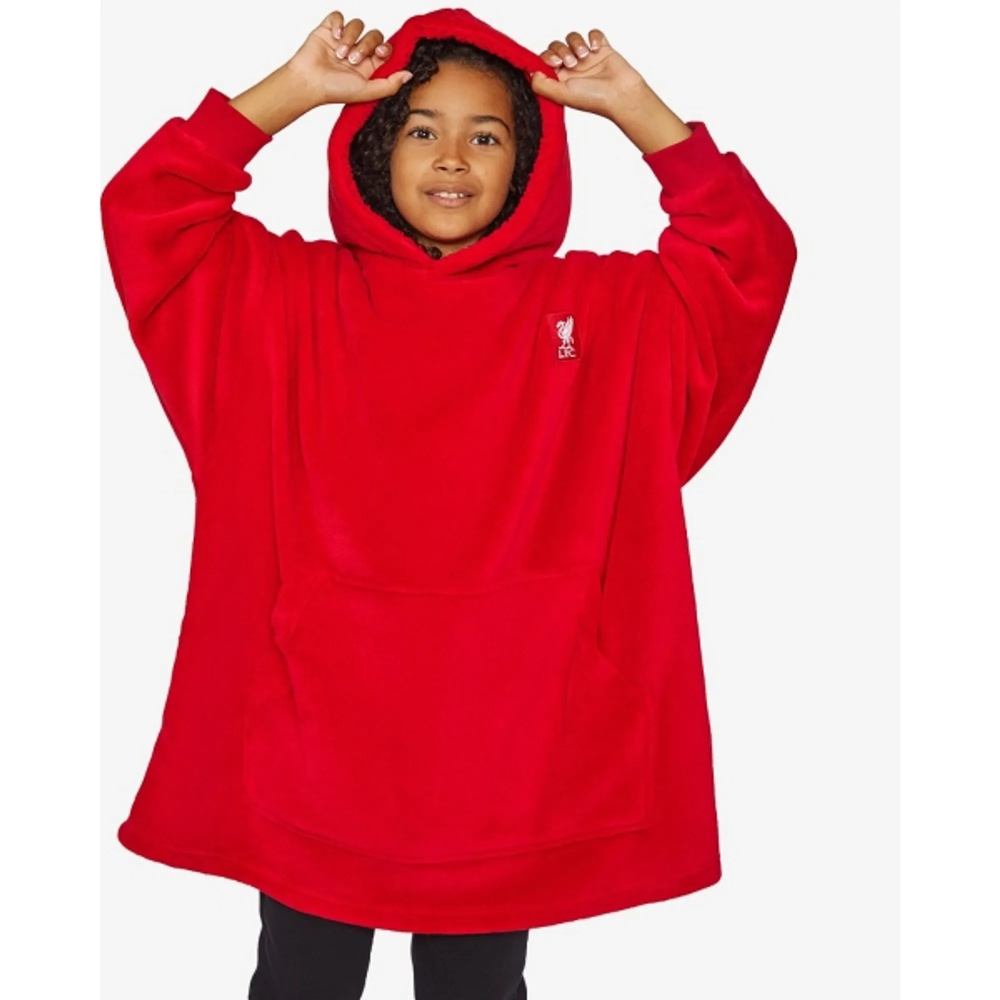 Liverpool FC LFC Juniors Unisex Robed Hoody Red
