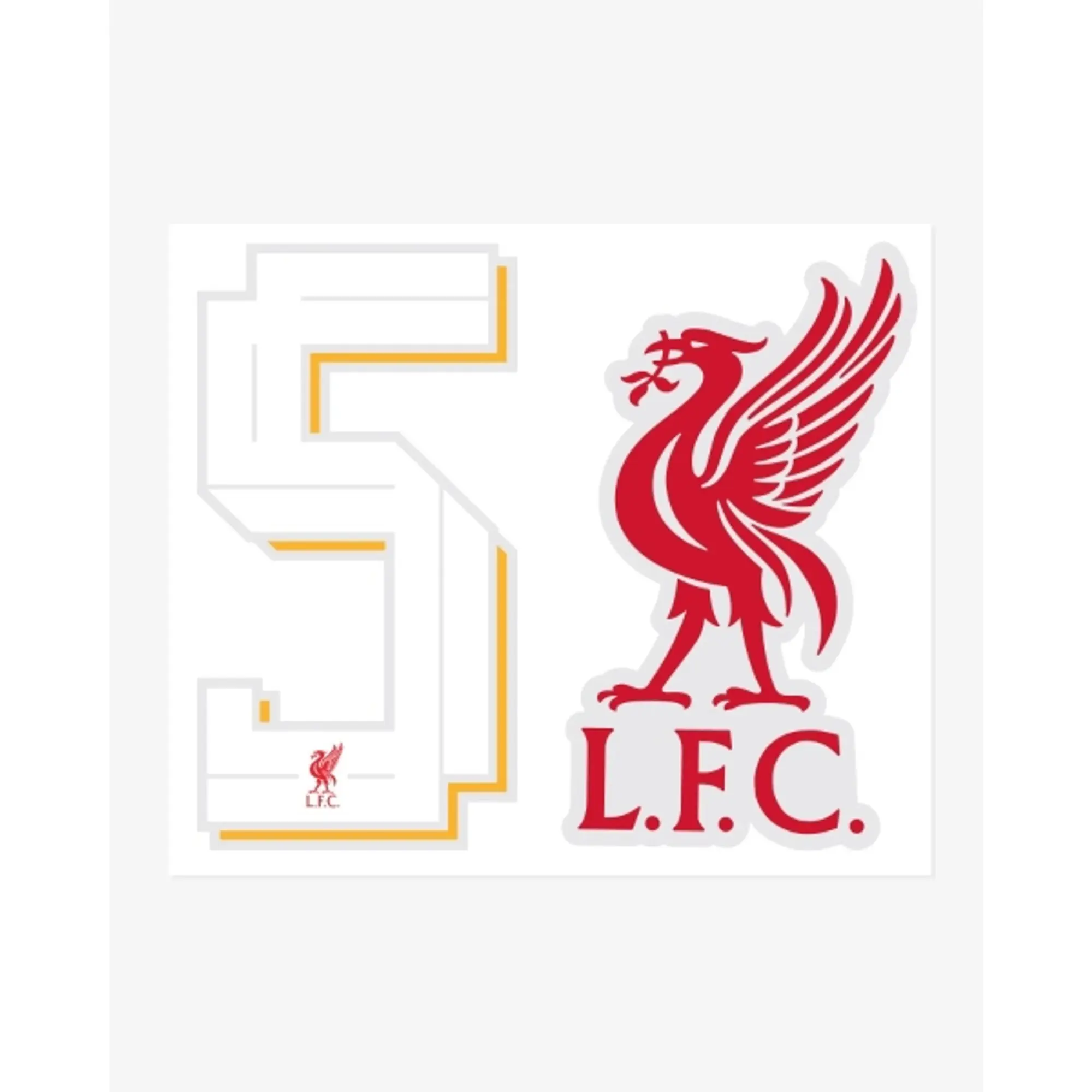 Liverpool FC LFC Wheelie Bin Sticker 5