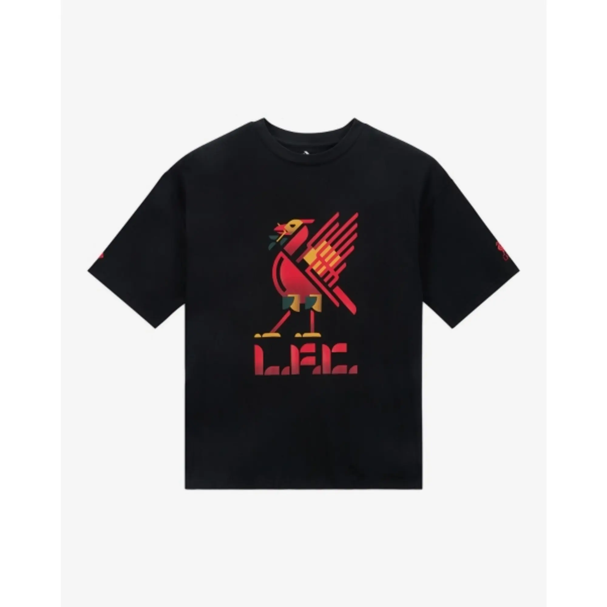LFC X Converse Adults Liverbird T-Shirt Black