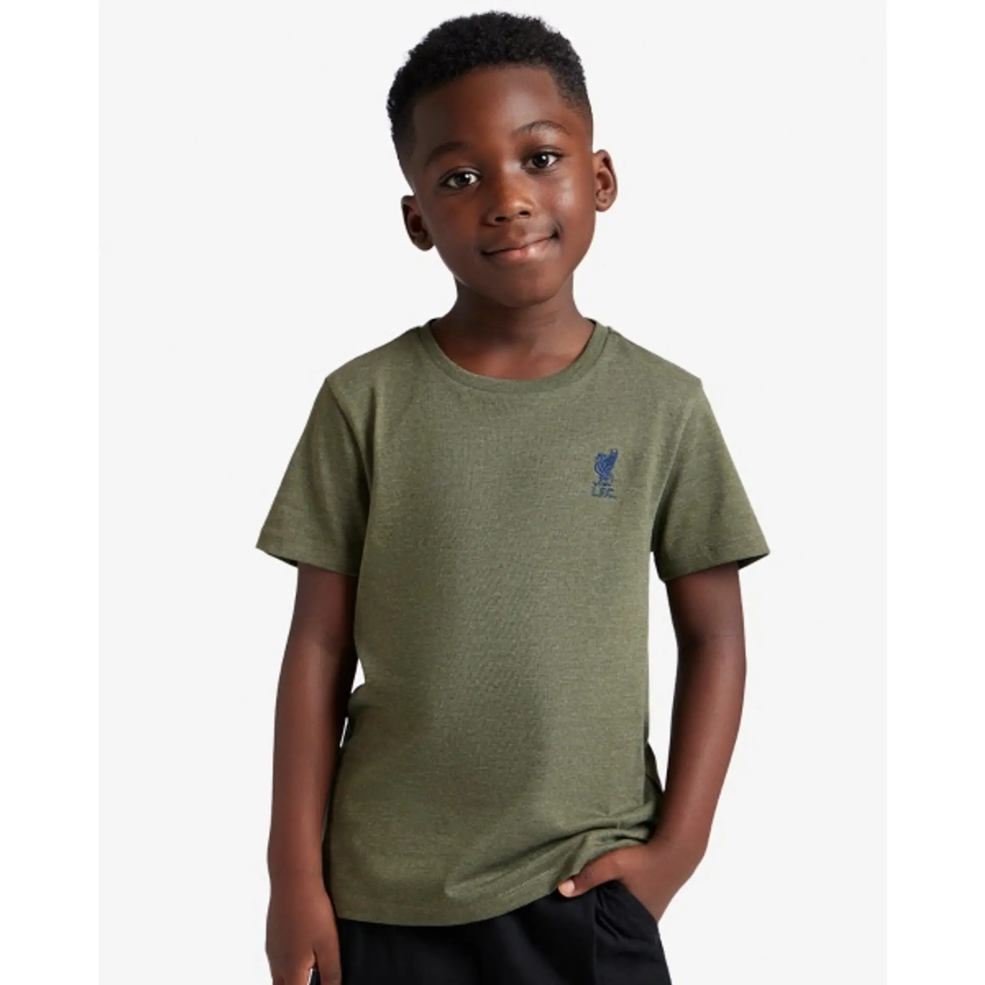 Liverpool FC LFC Juniors Marl Tee Khaki