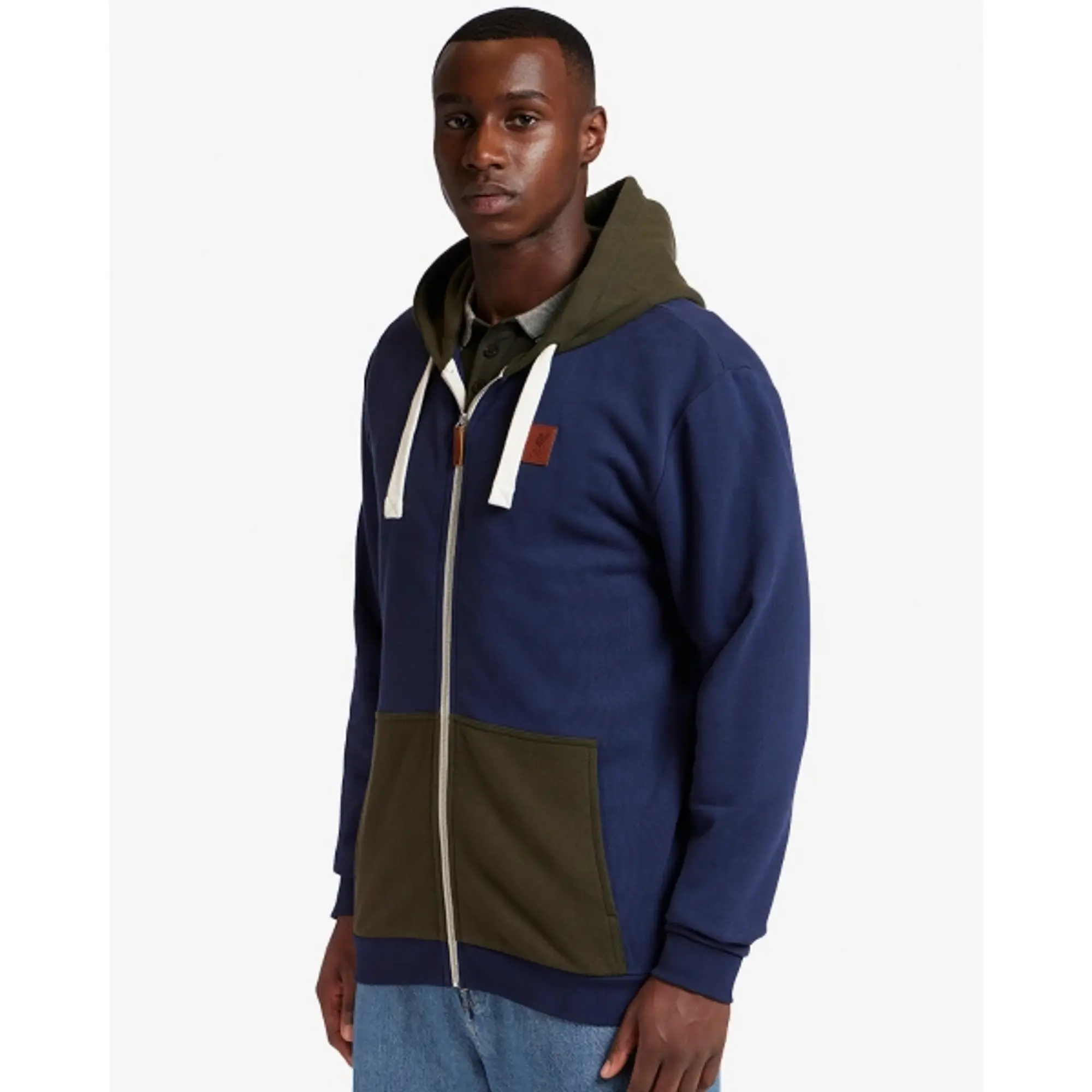 Liverpool FC LFC Mens Hooded Fleece Zip Navy