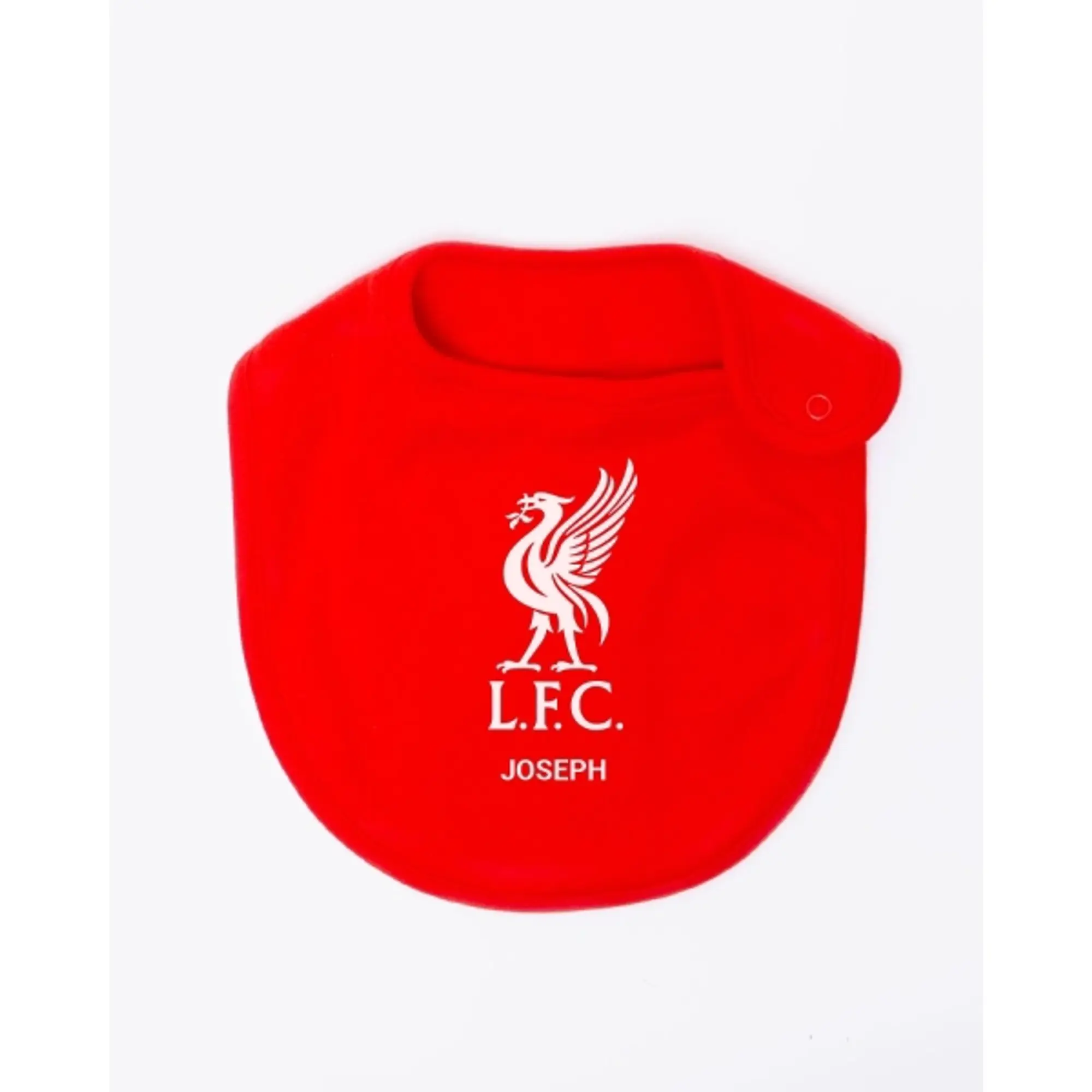Liverpool FC LFC Baby Personalised Liverbird Bib Red