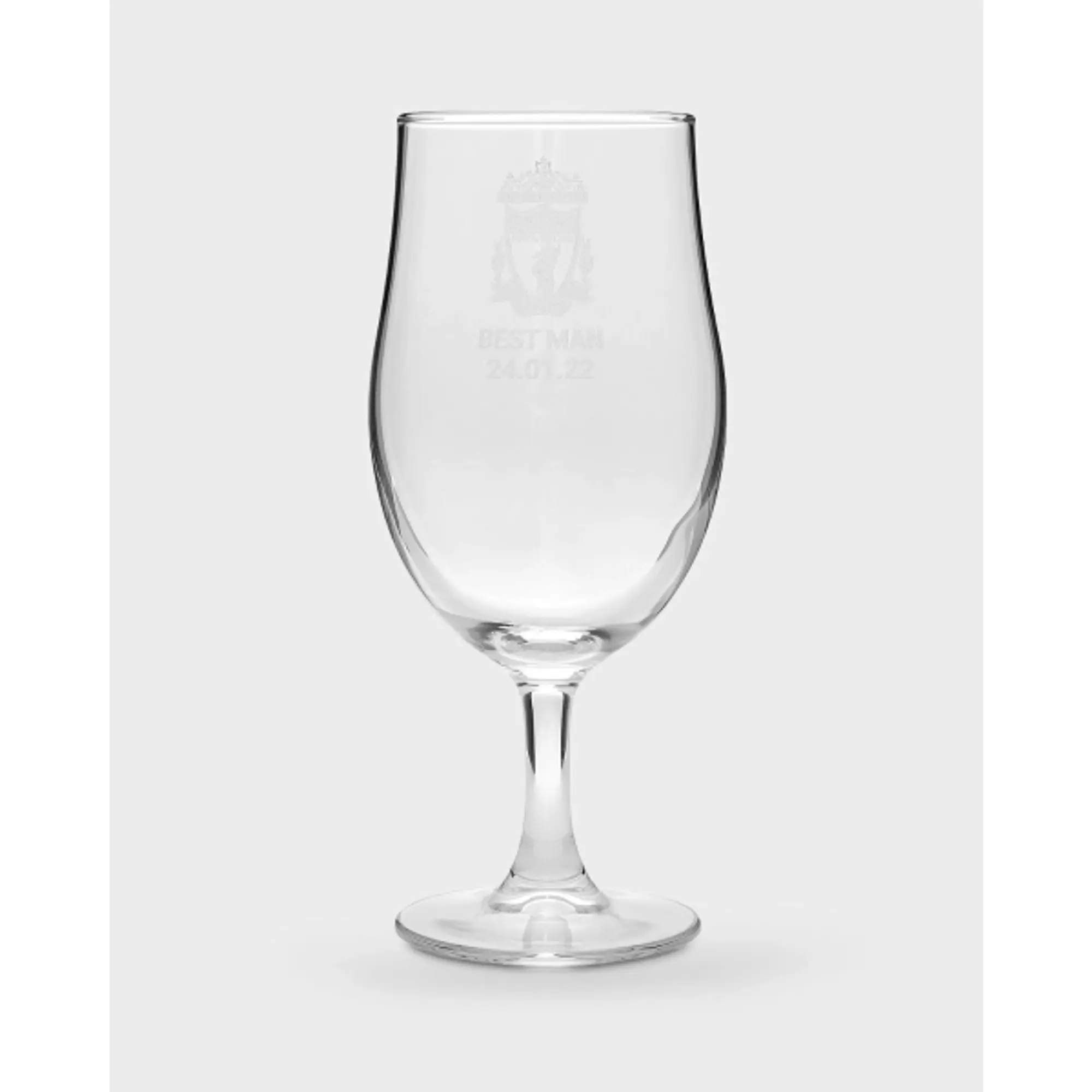 Liverpool FC LFC Personalised Crest Pint Glass