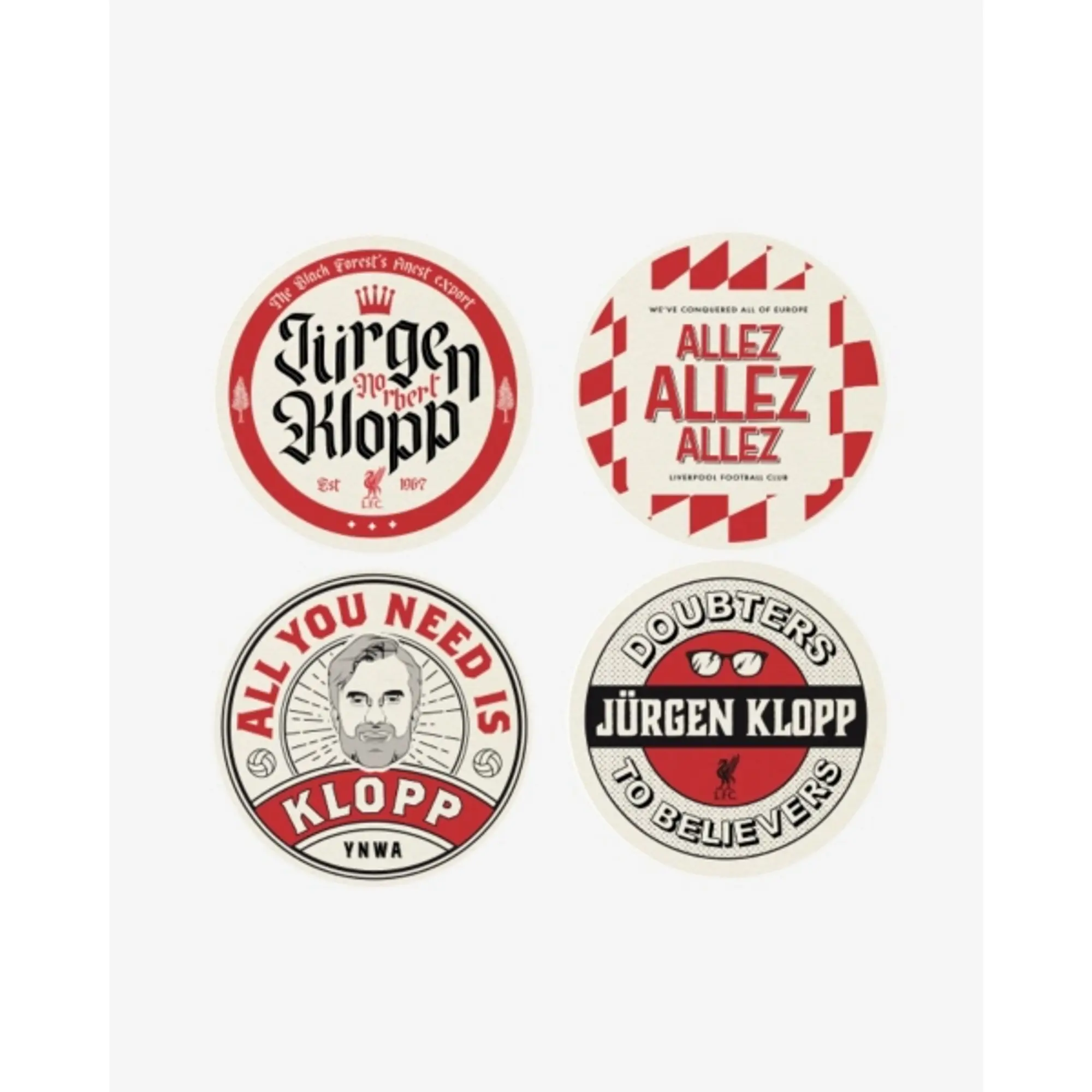 Liverpool FC LFC Jürgen Klopp Coaster Set