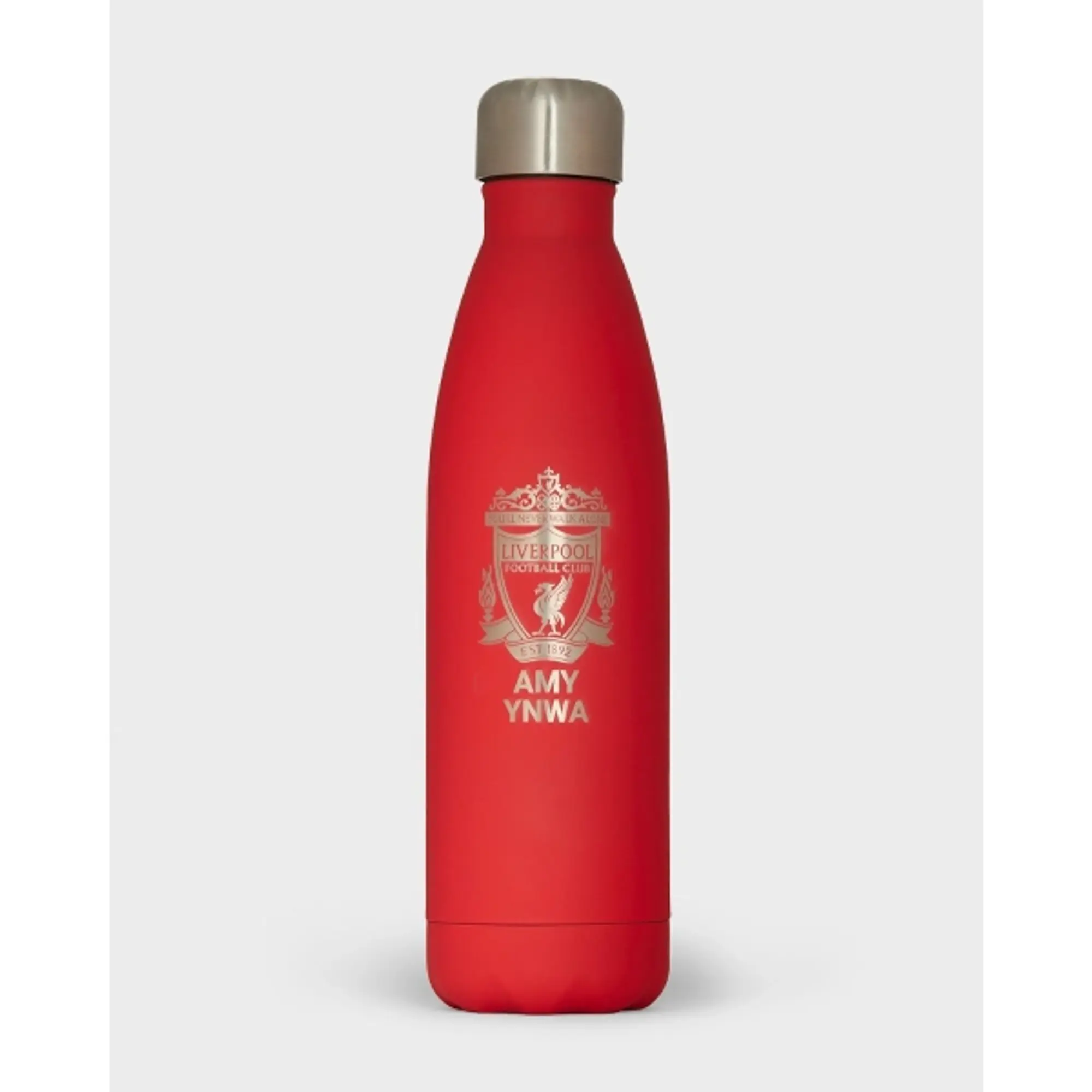 Liverpool FC LFC Crest Personalised Red Stainless Steel Water Bottle
