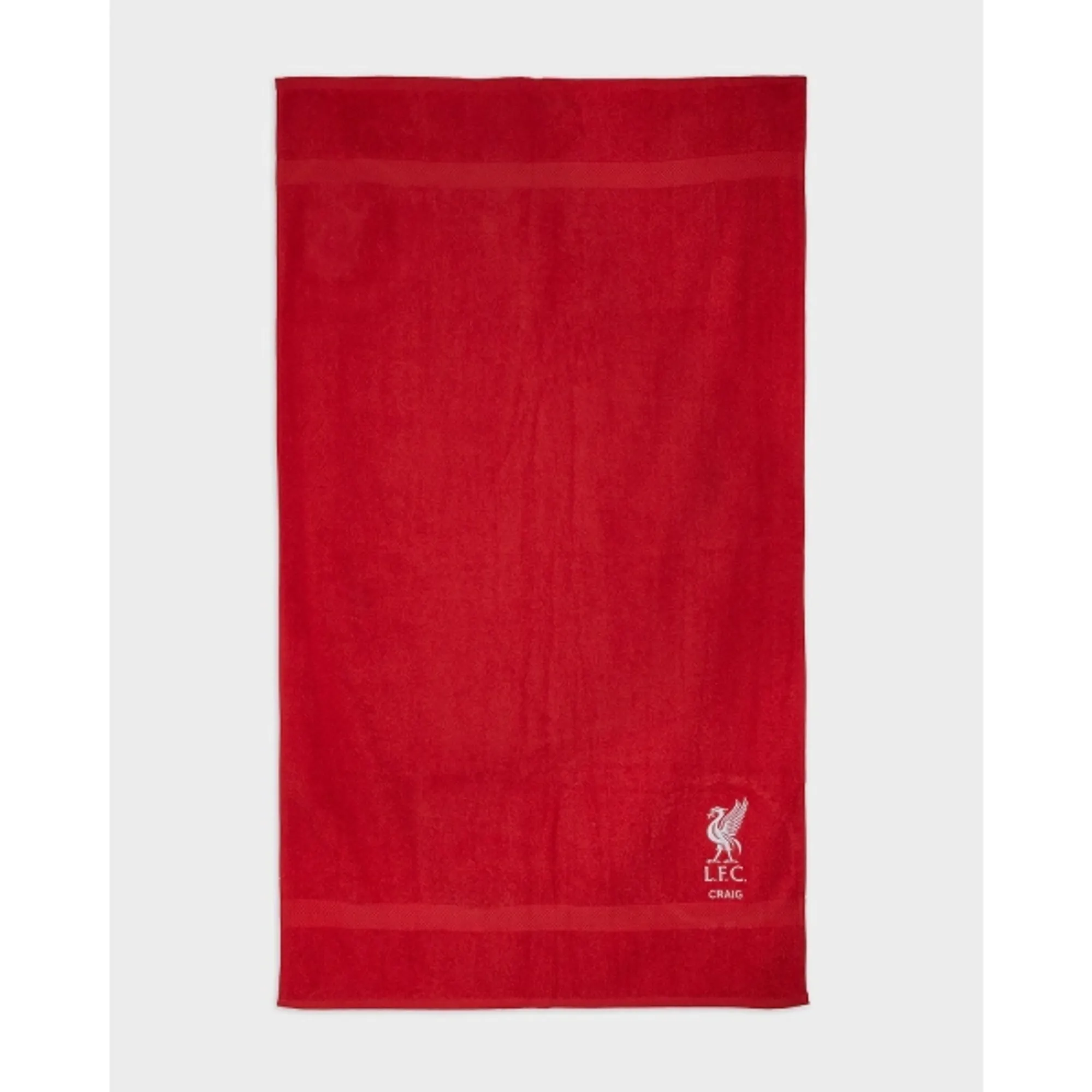 Liverpool FC LFC Personalised Liverbird Bath Towel