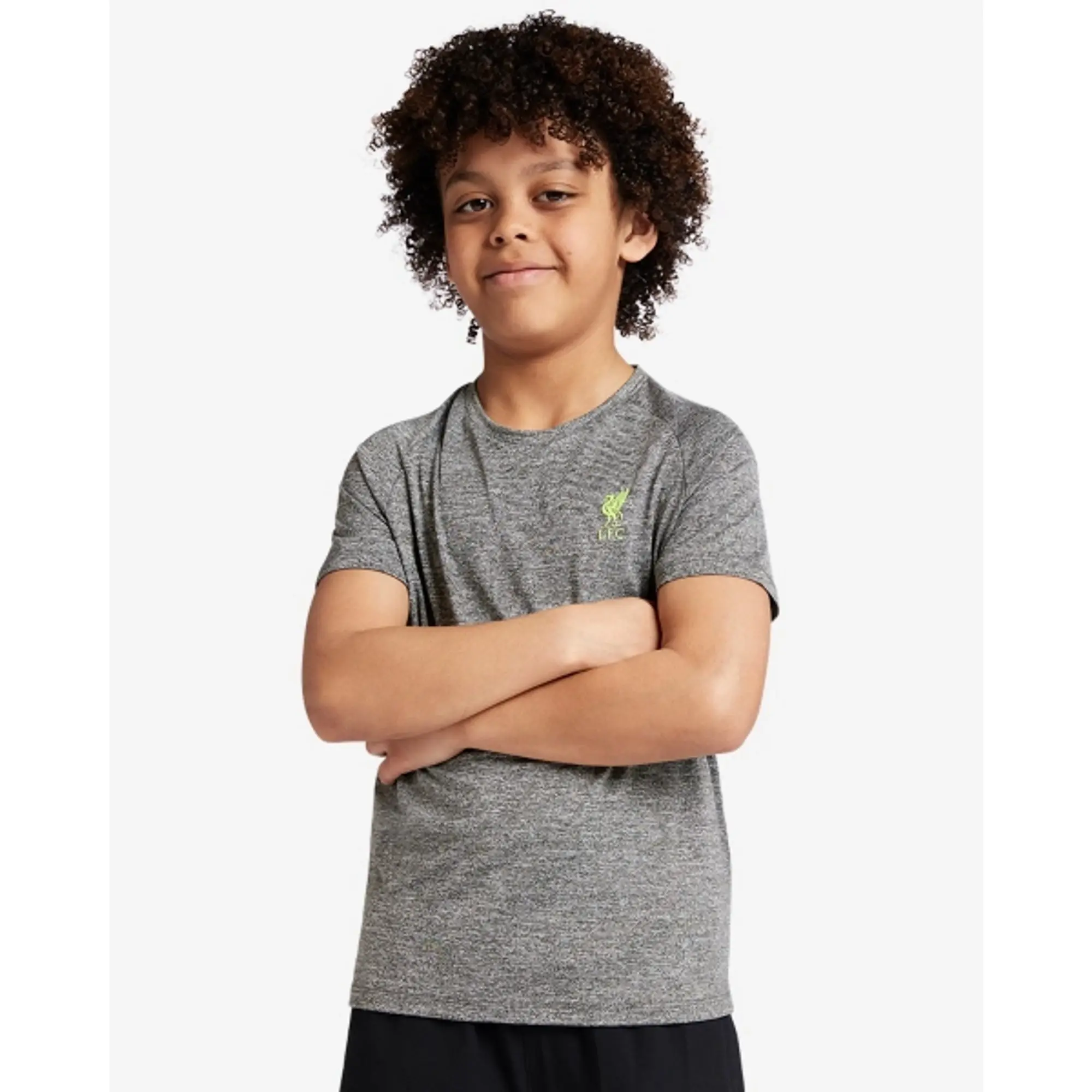Liverpool FC LFC Juniors Space Dye Poly Tee Grey
