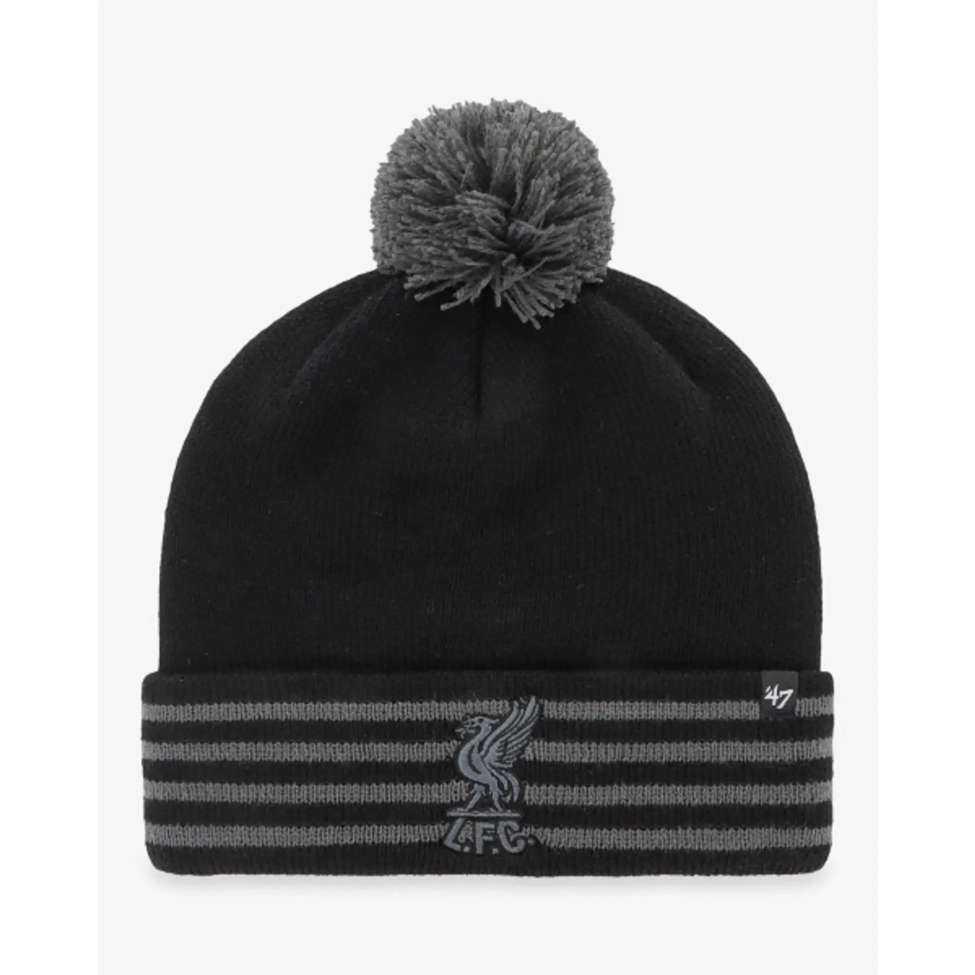 Liverpool FC LFC 47 Shankly Blackout Cuff Knit Bobble Hat
