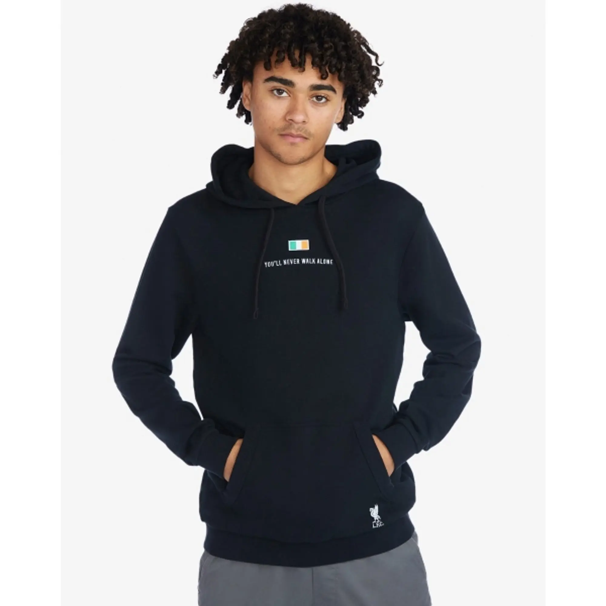Liverpool FC LFC Mens Ireland Hoody Black