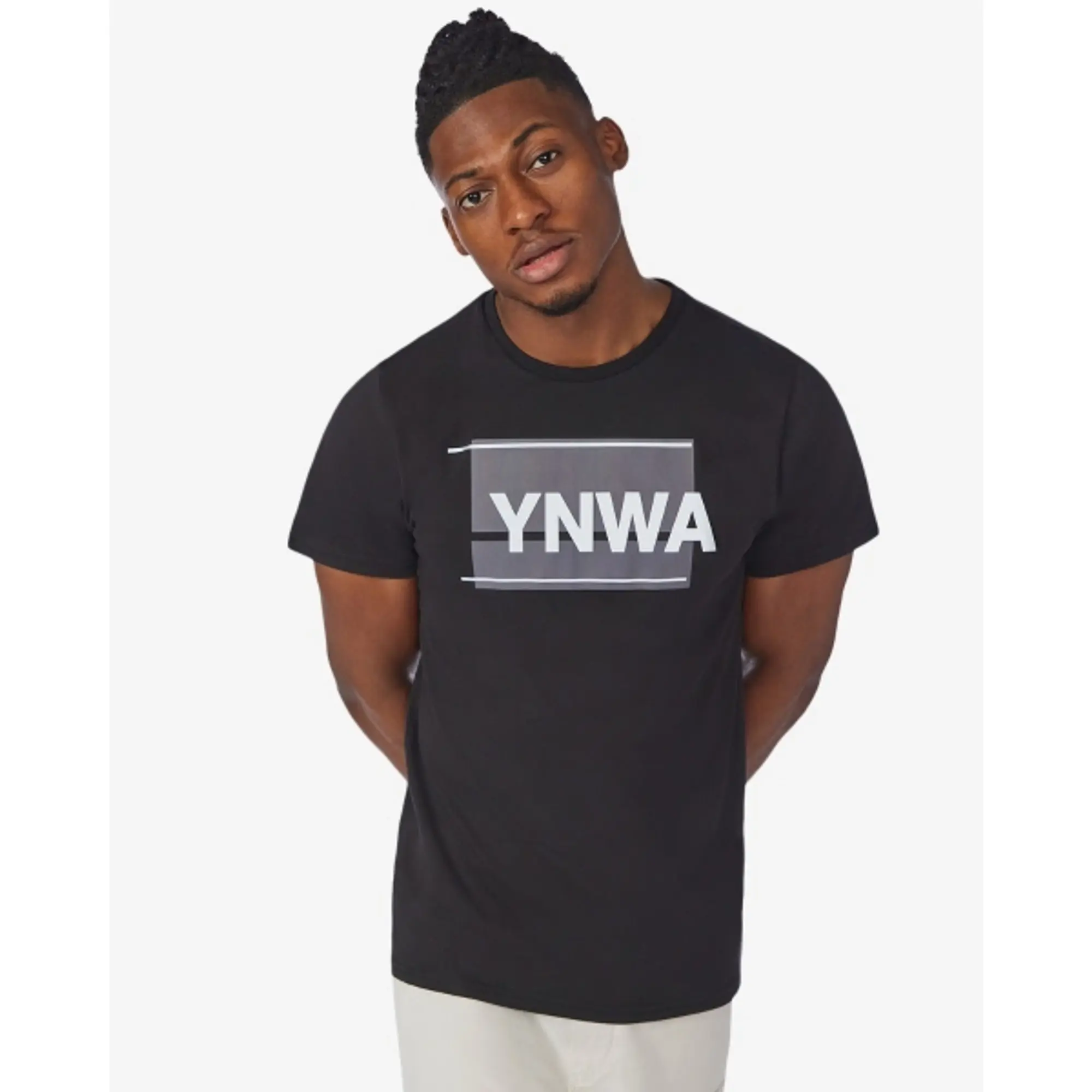 Liverpool FC LFC Mens YNWA Reflective Tee Black