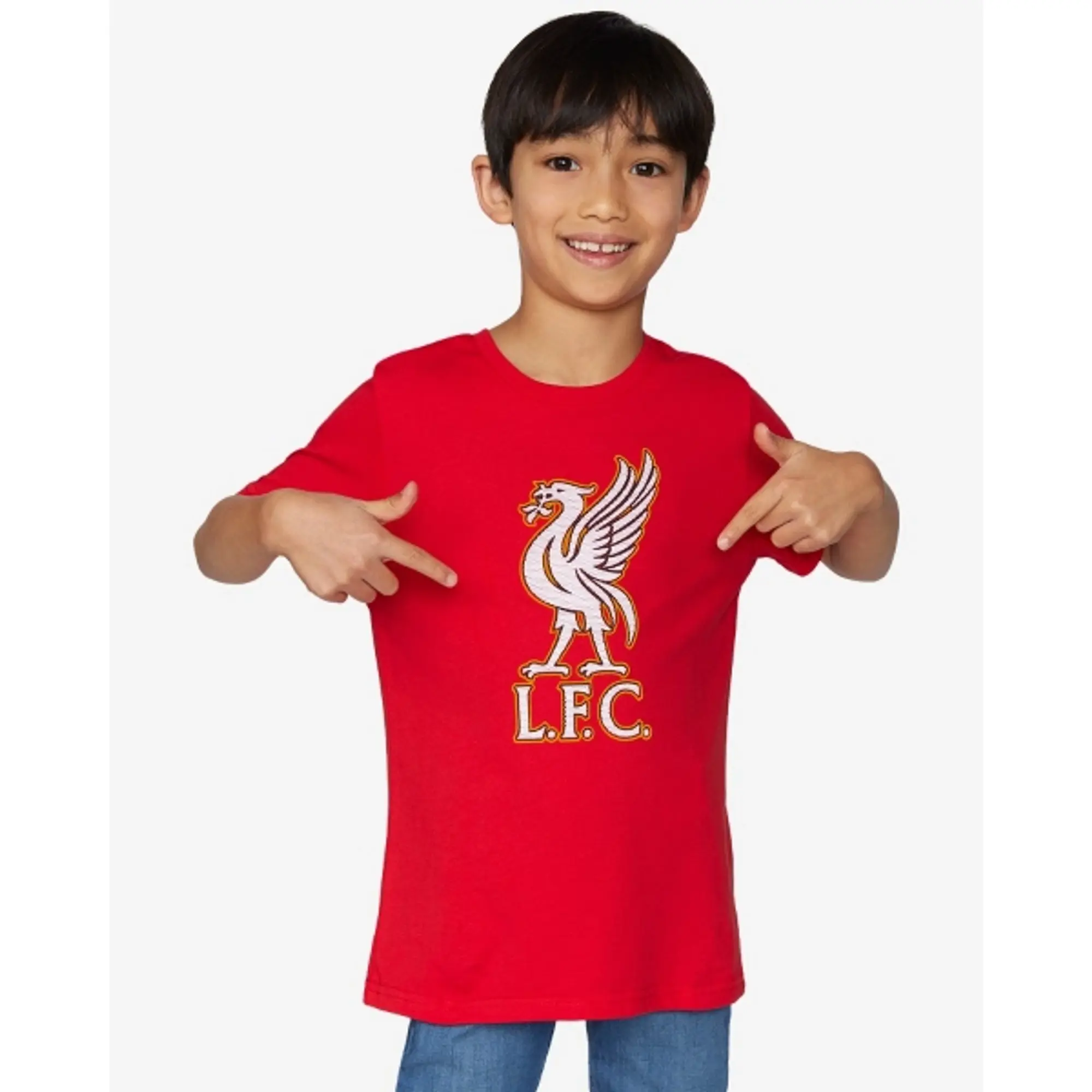 Liverpool FC LFC Junior Liverbird Mesh Tee Red