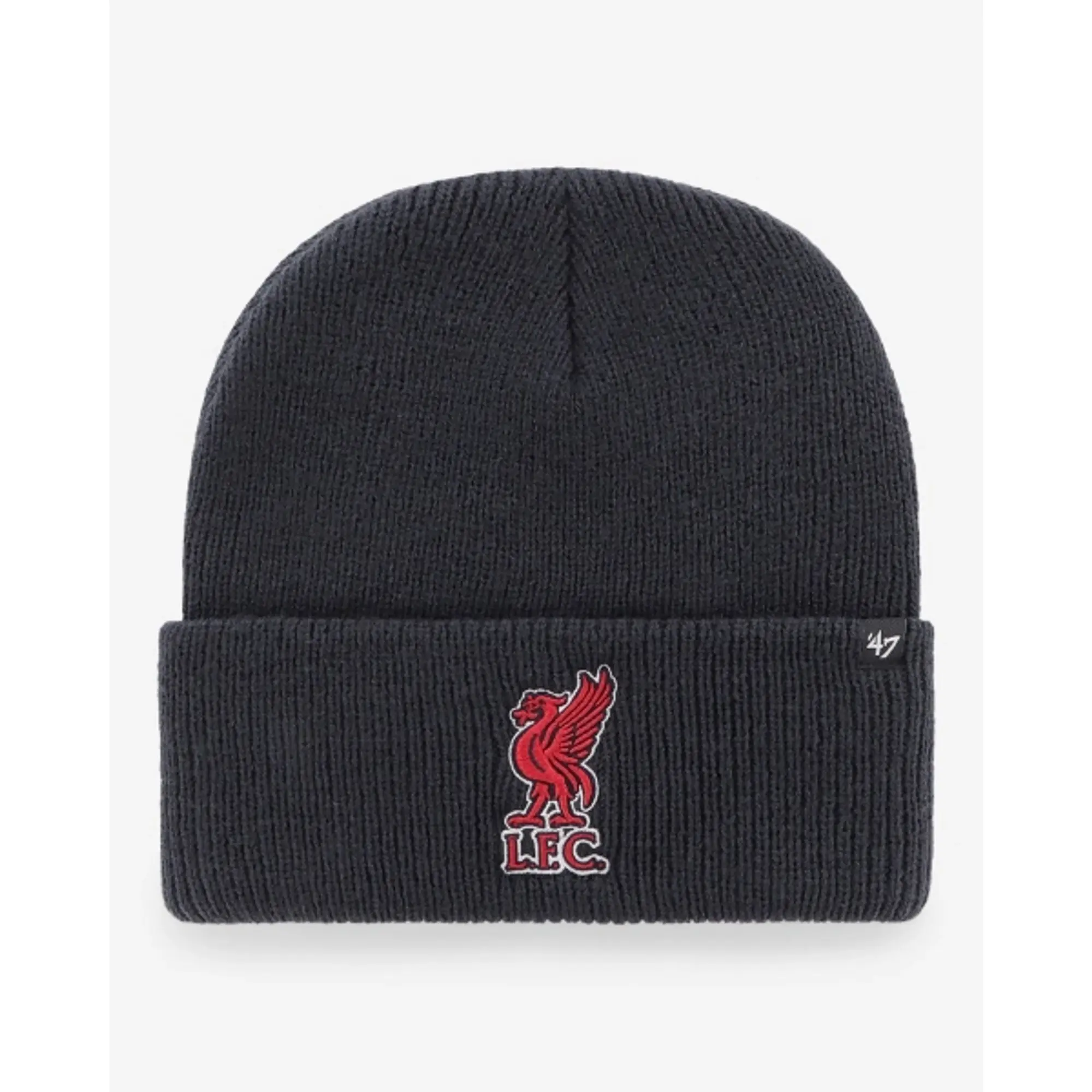 Liverpool FC LFC 47 Adults Vintage Campus Cuff Knit Beanie Galaxy Black