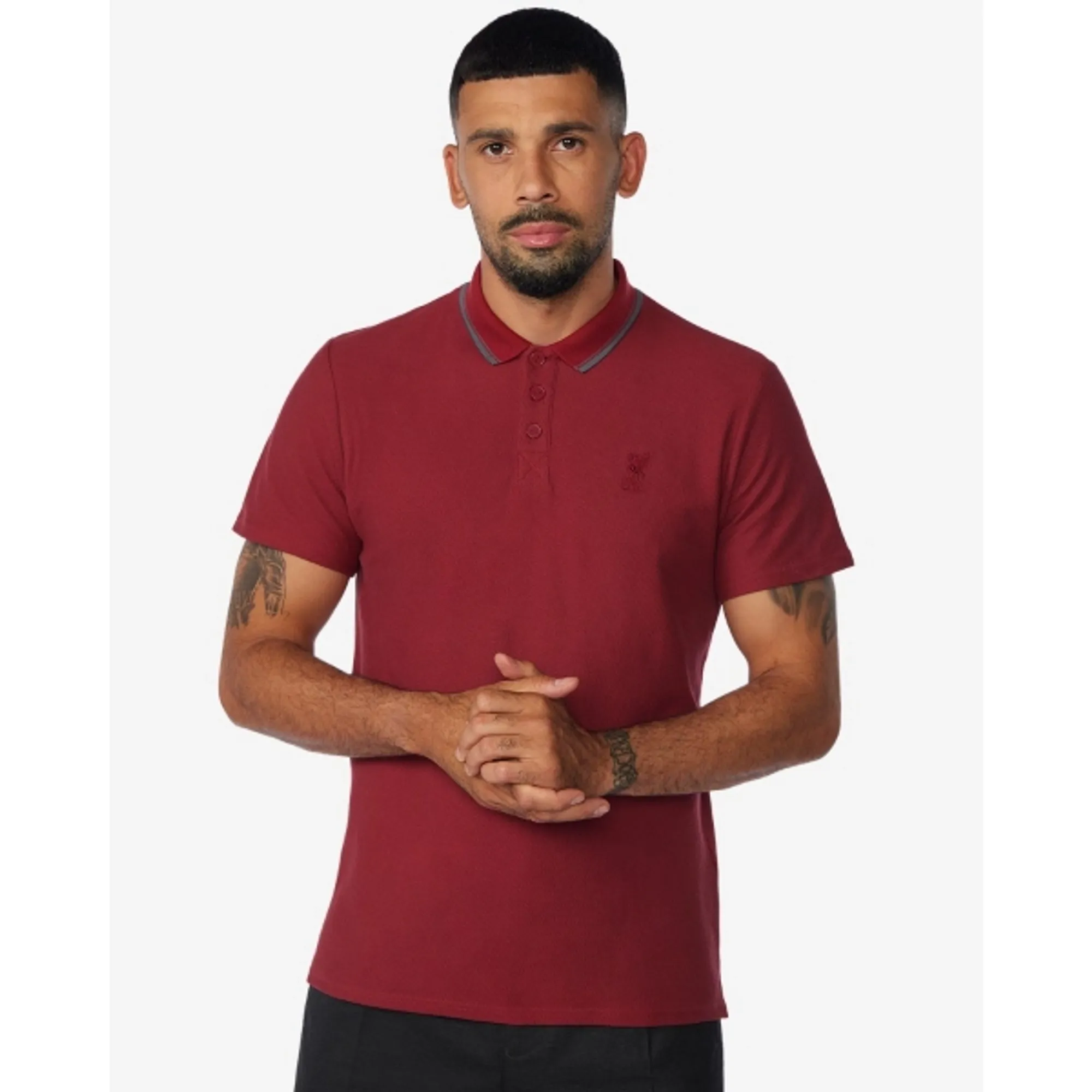 Liverpool FC LFC Mens Firma Polo Red