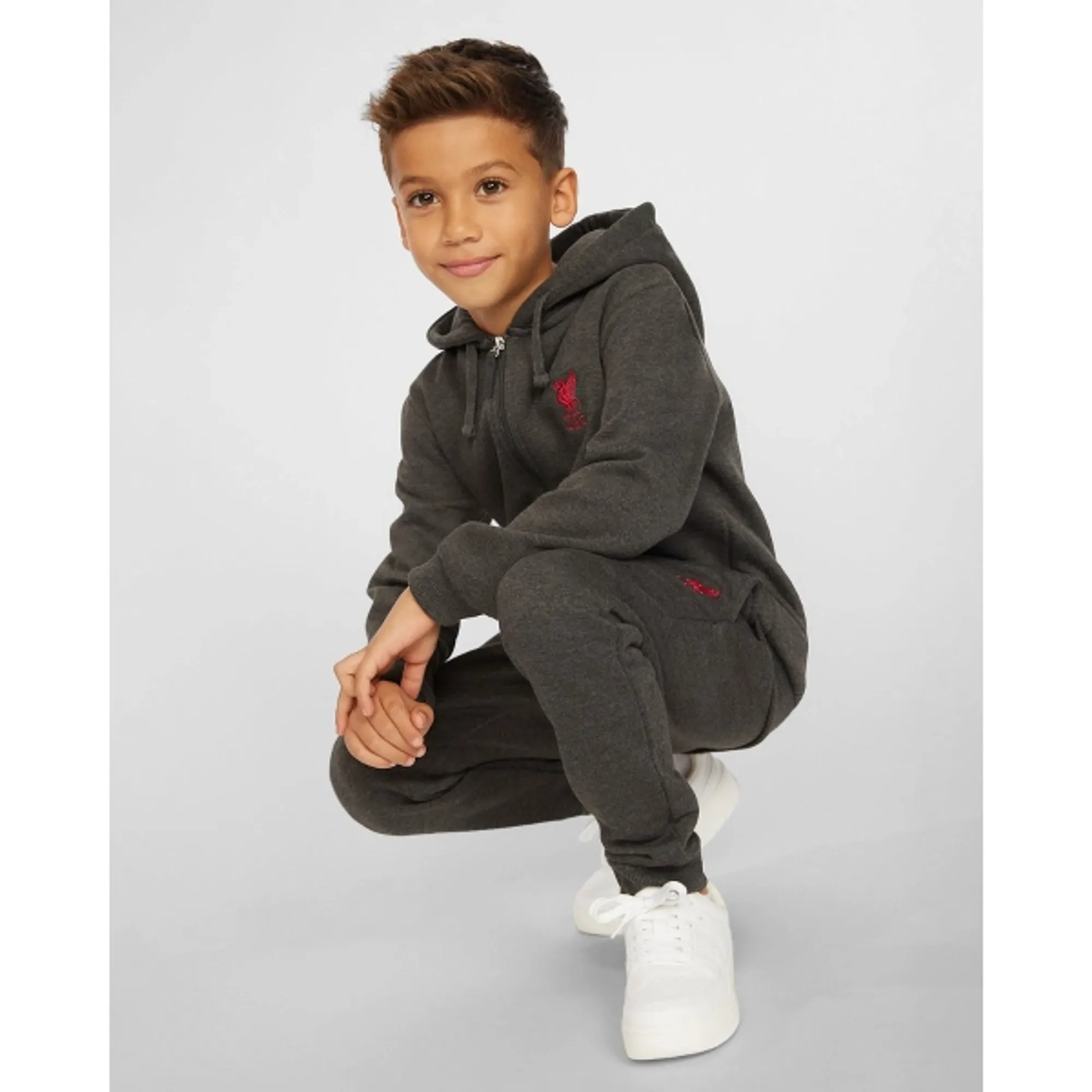 Liverpool FC LFC Junior Jog Set Charcoal