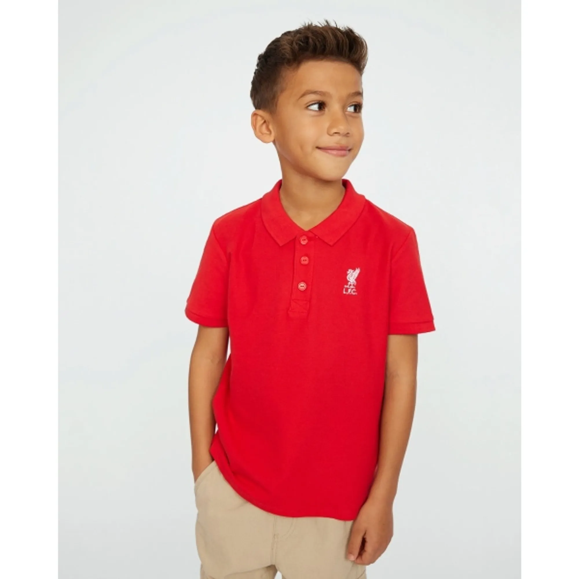 Liverpool FC LFC Junior Short Sleeve Red Polo