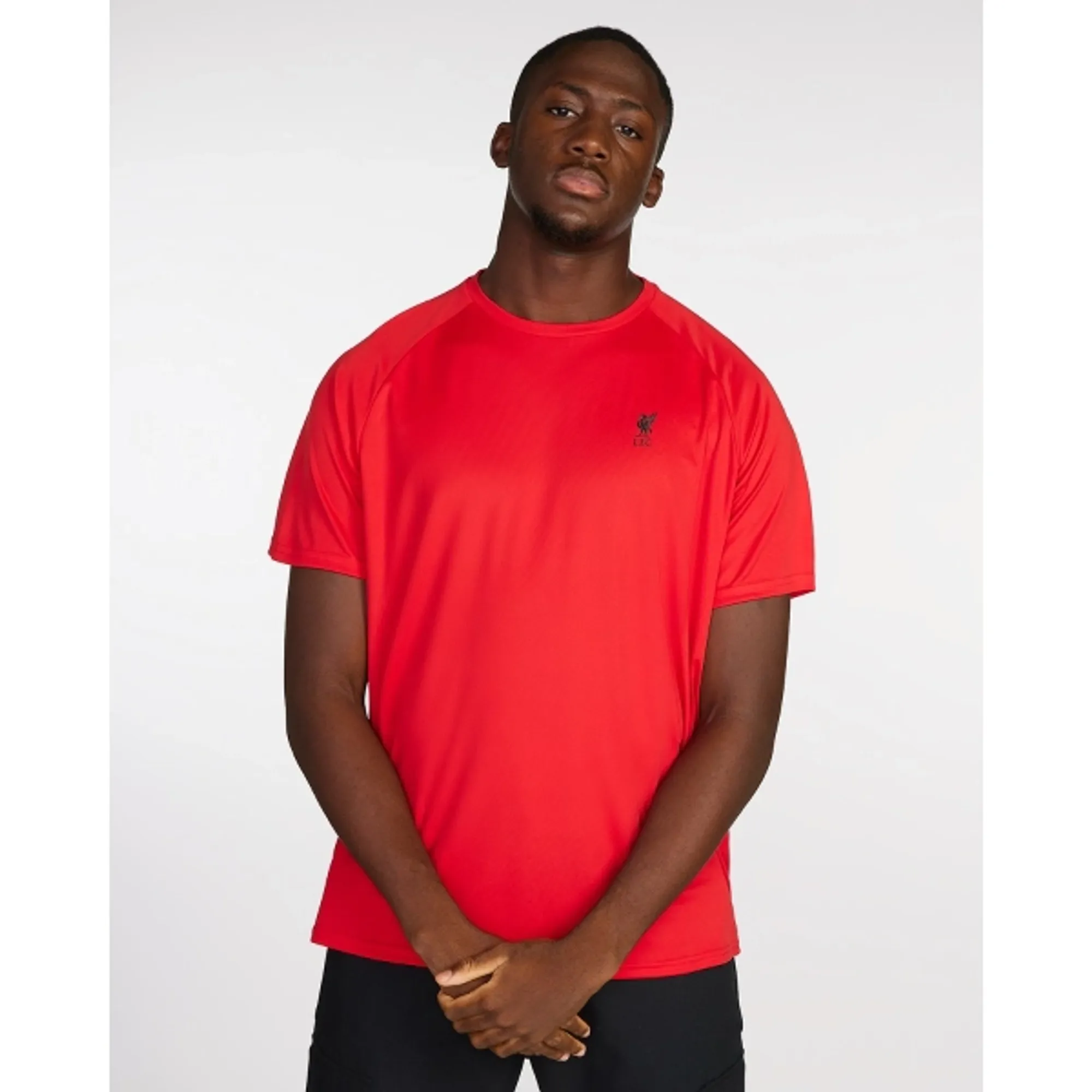 Liverpool FC LFC Mens Raglan Tee Red