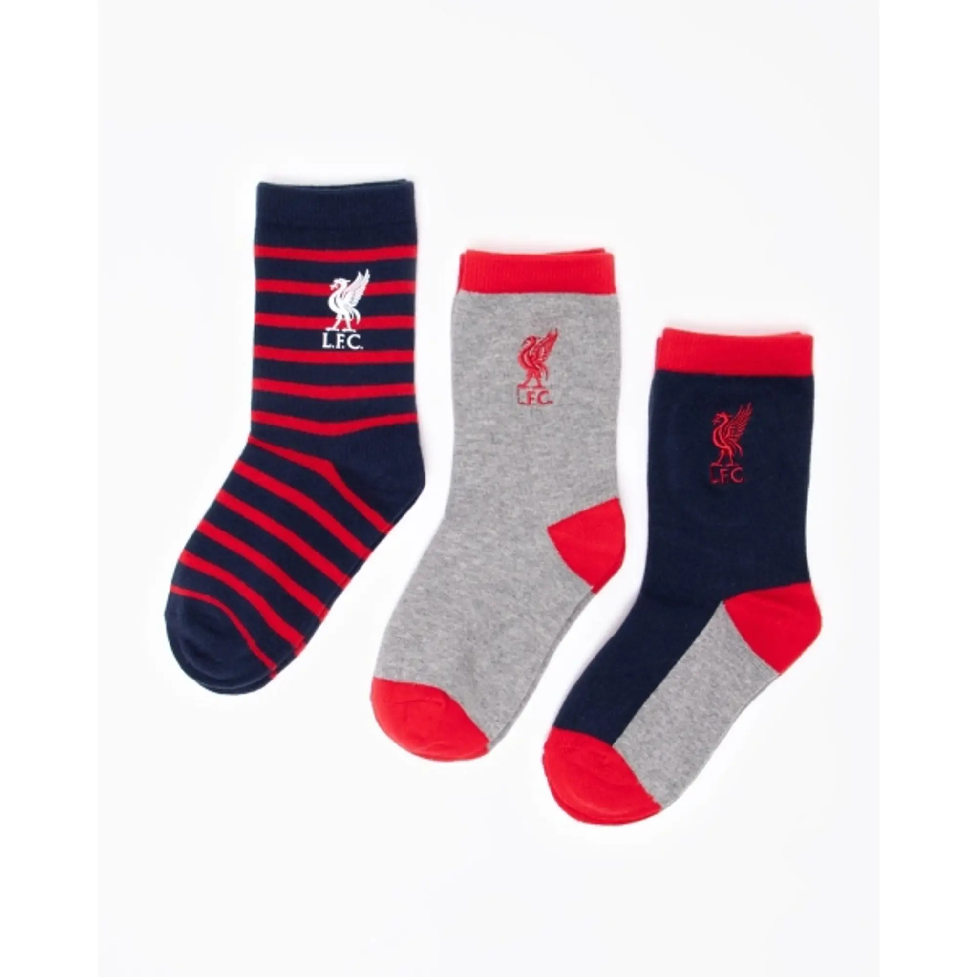 Liverpool FC LFC Junior 3 Pack Boxed Socks