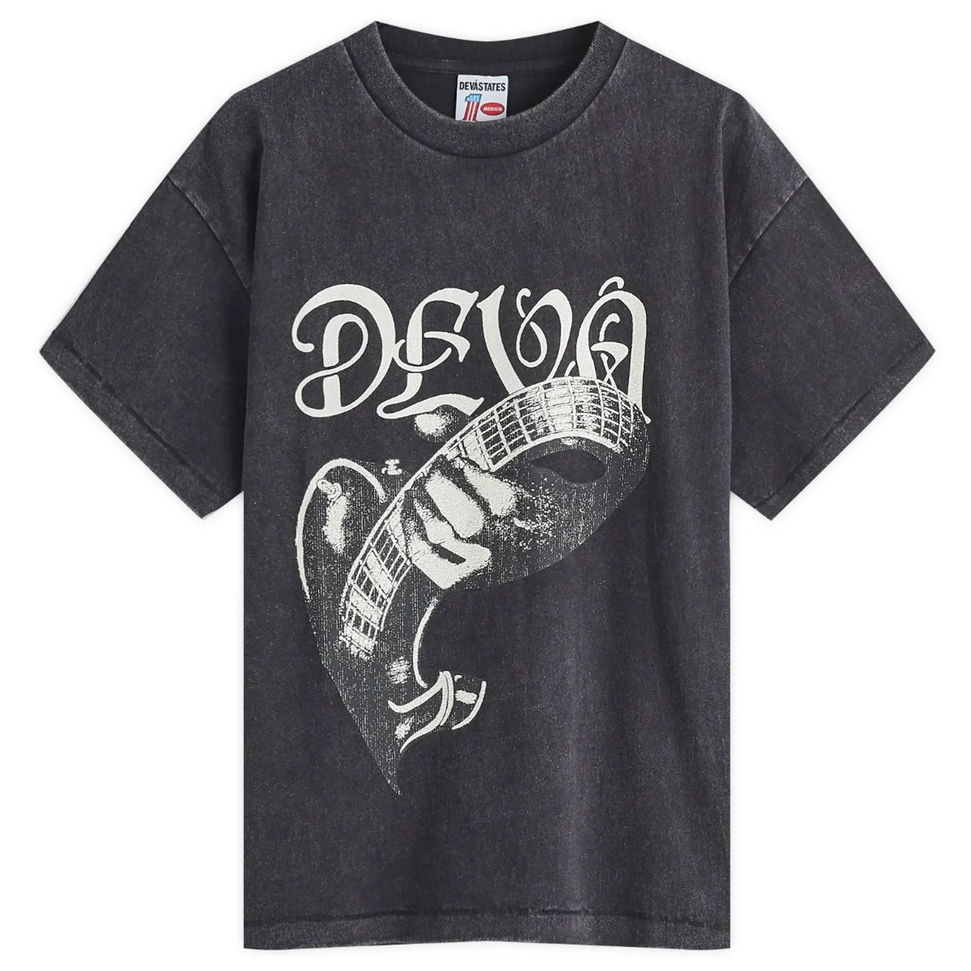 Deva States Men's Rhapsody T-Shirt Washed Black