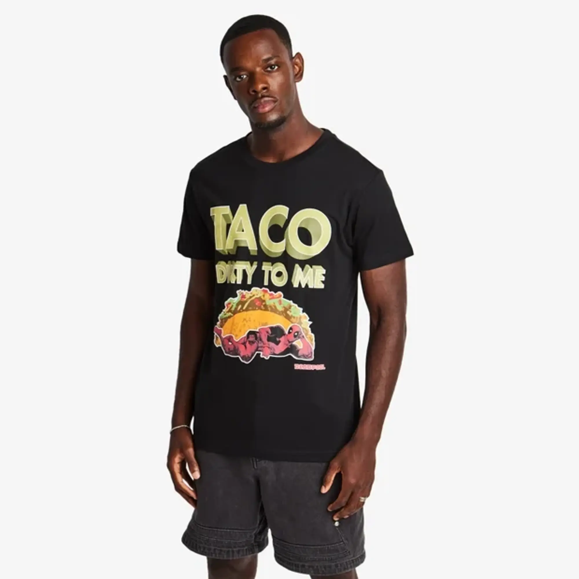 MERCHCODE Deadpool Men T-Shirts - Black