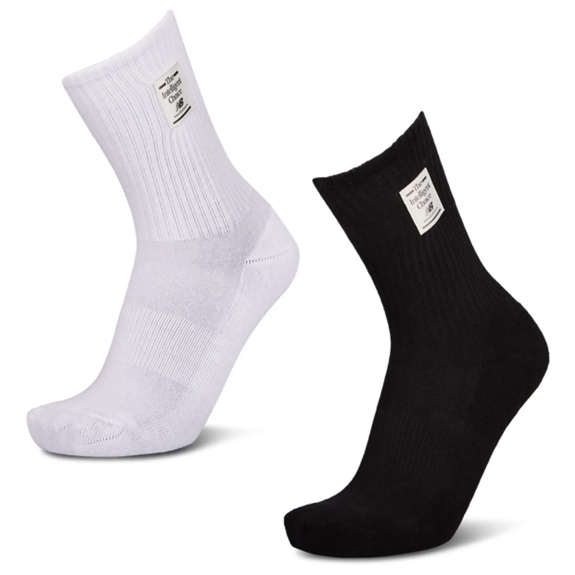 New Balance Crew 2 Pack Unisex Socks - White