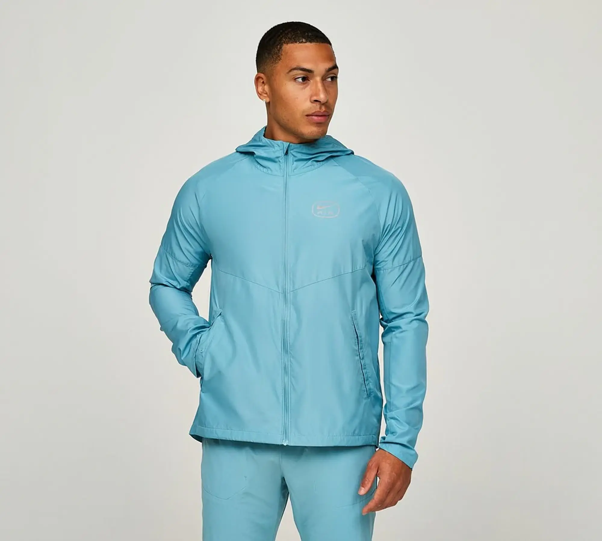 Nike Swoosh Air Run Jacket - Blue - Size M - Blue