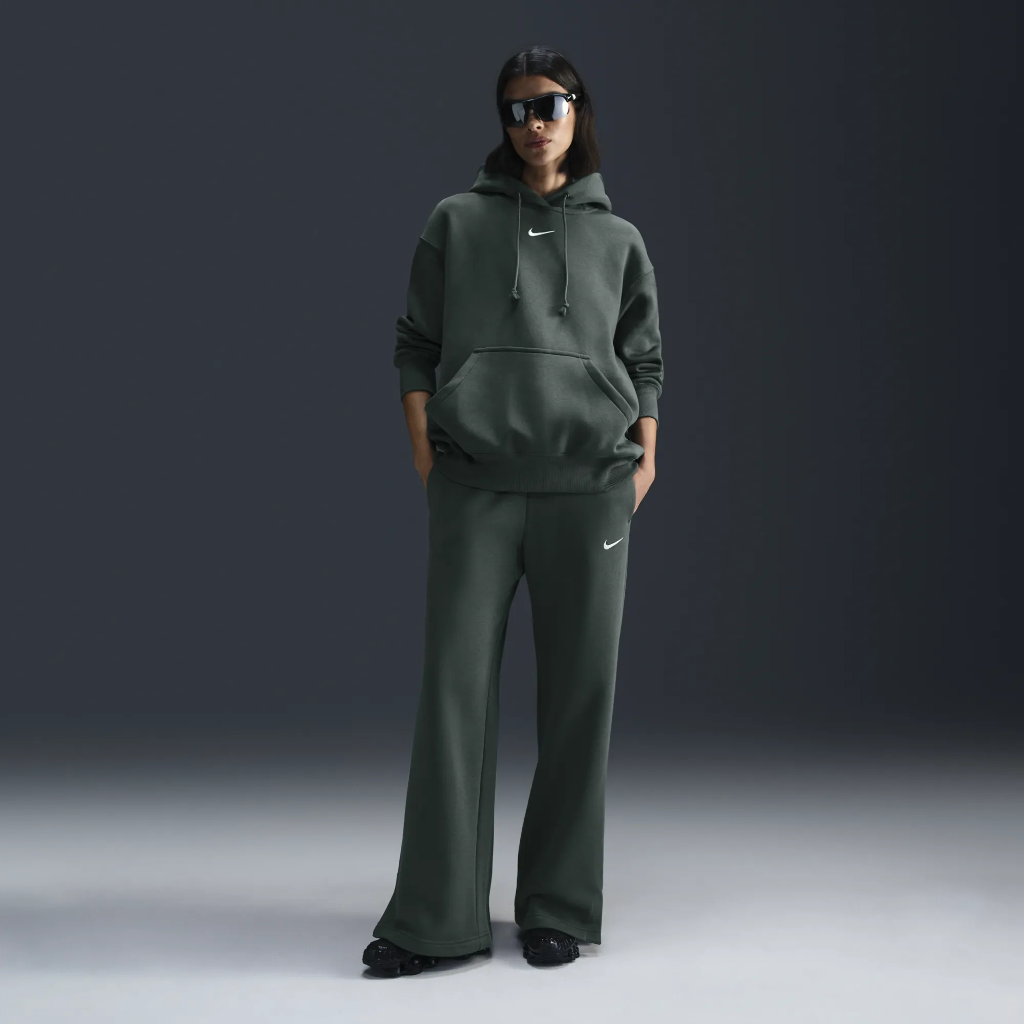 Nike Phoenix Wide Women Pants - Green