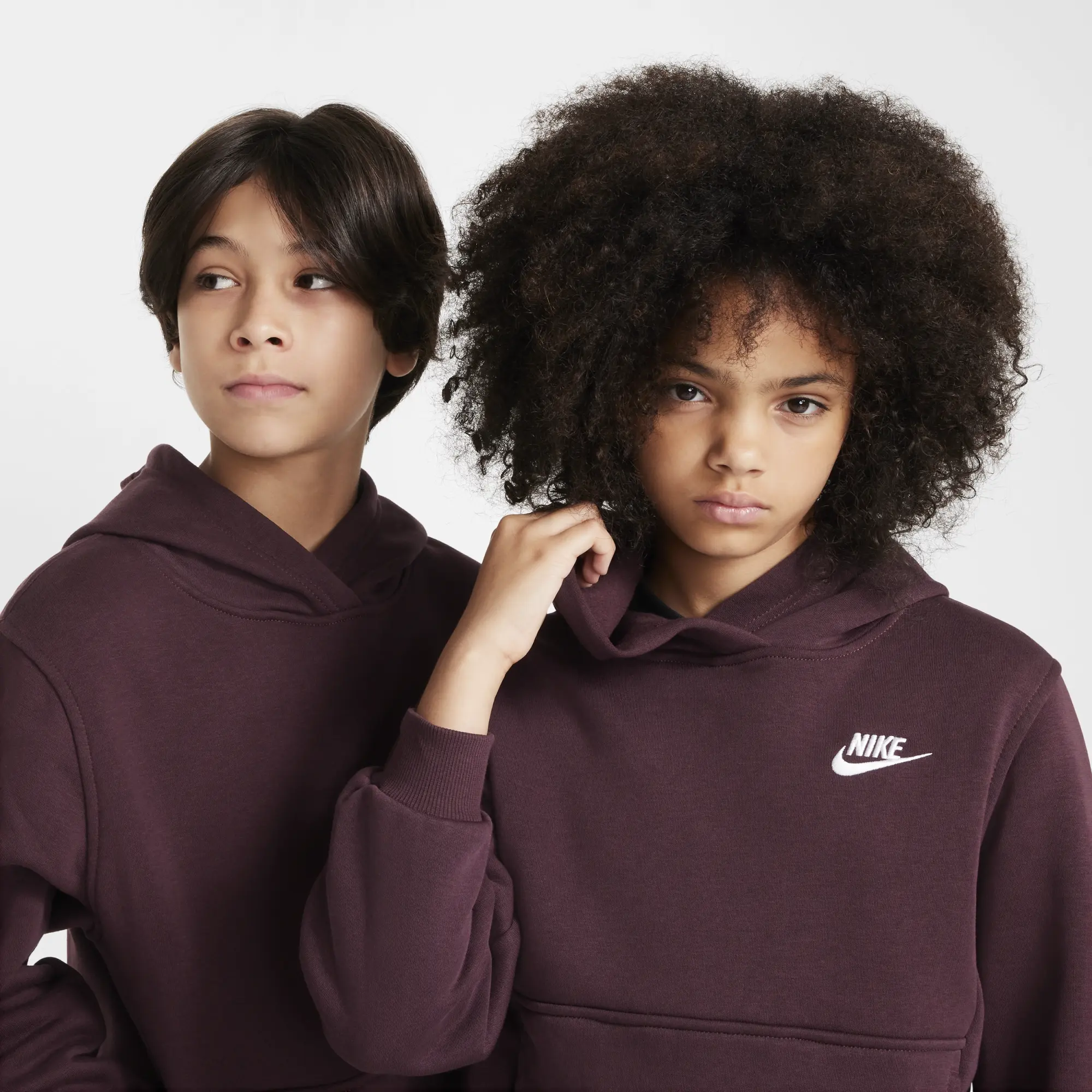 Nike Club Pullover Hoodie Junior Boys - Red