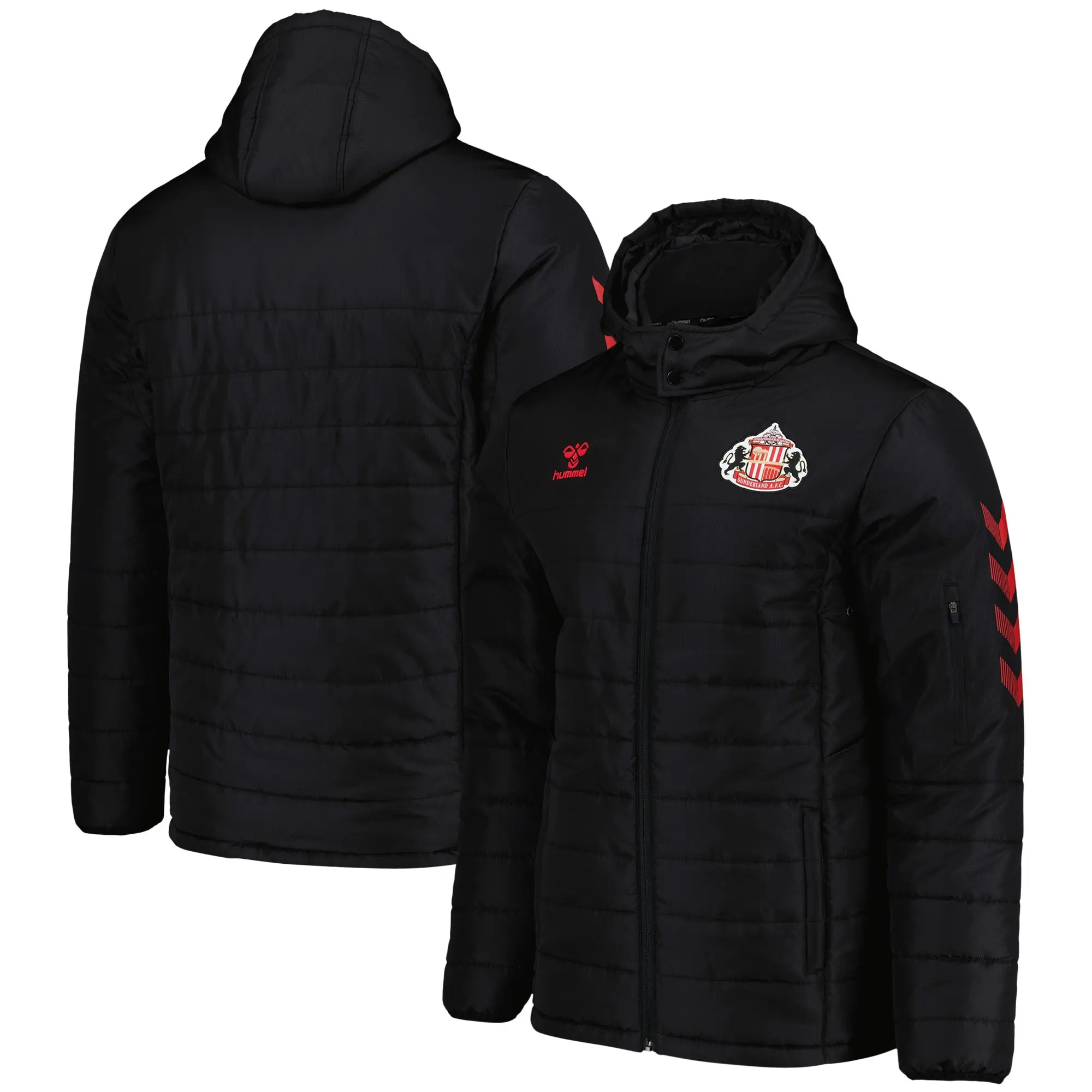 Sunderland Hummel Training Sideline Jacket - Black - Kids