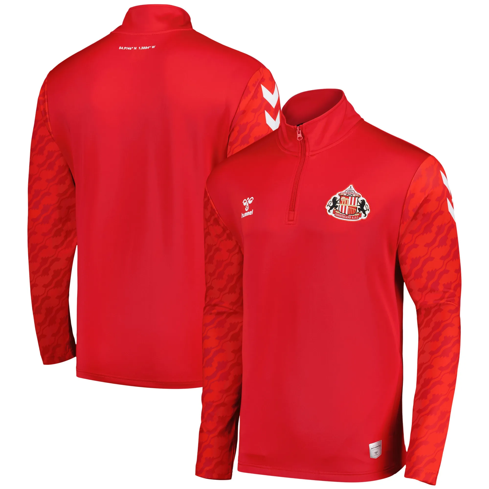 Sunderland Hummel Home Pre-Match Half Zip - Red - Kids
