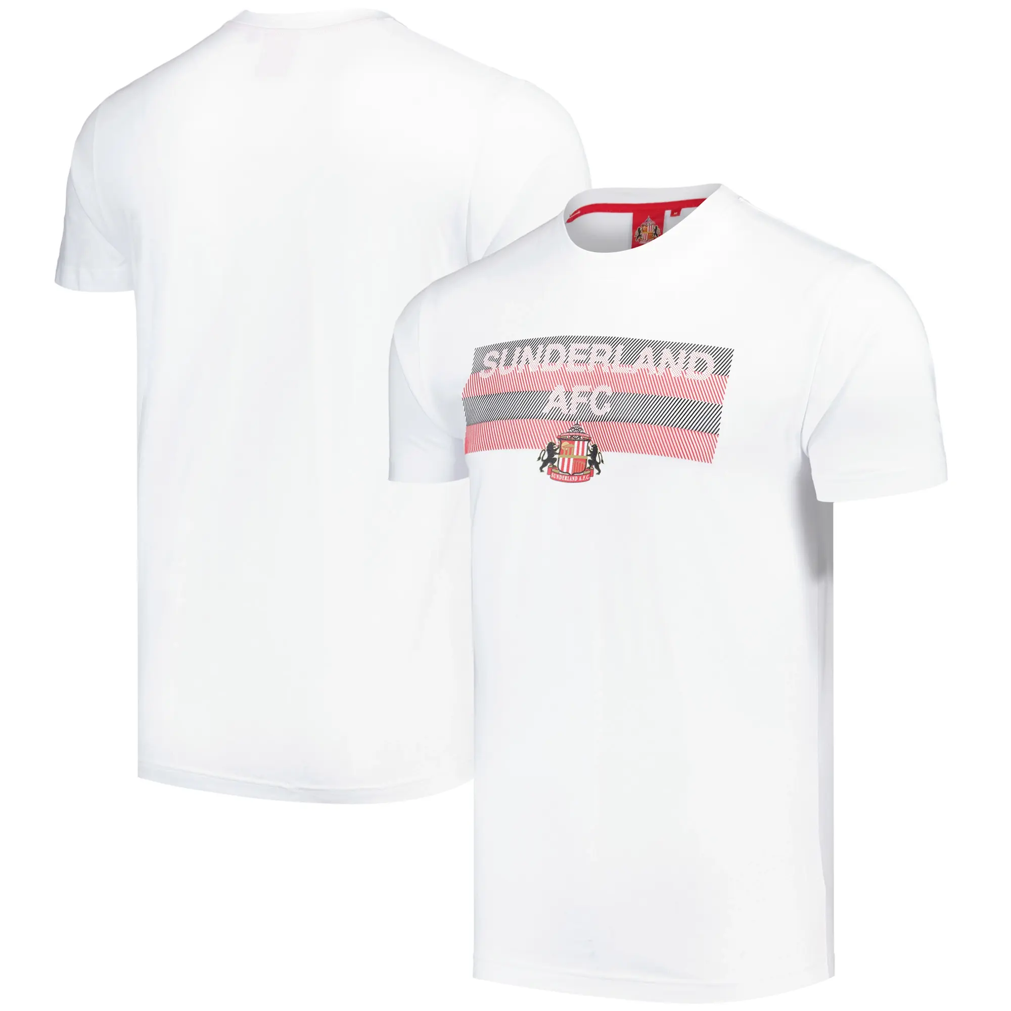 Fanatics Sunderland Raised Rubber Graphic T-Shirt - White - Mens