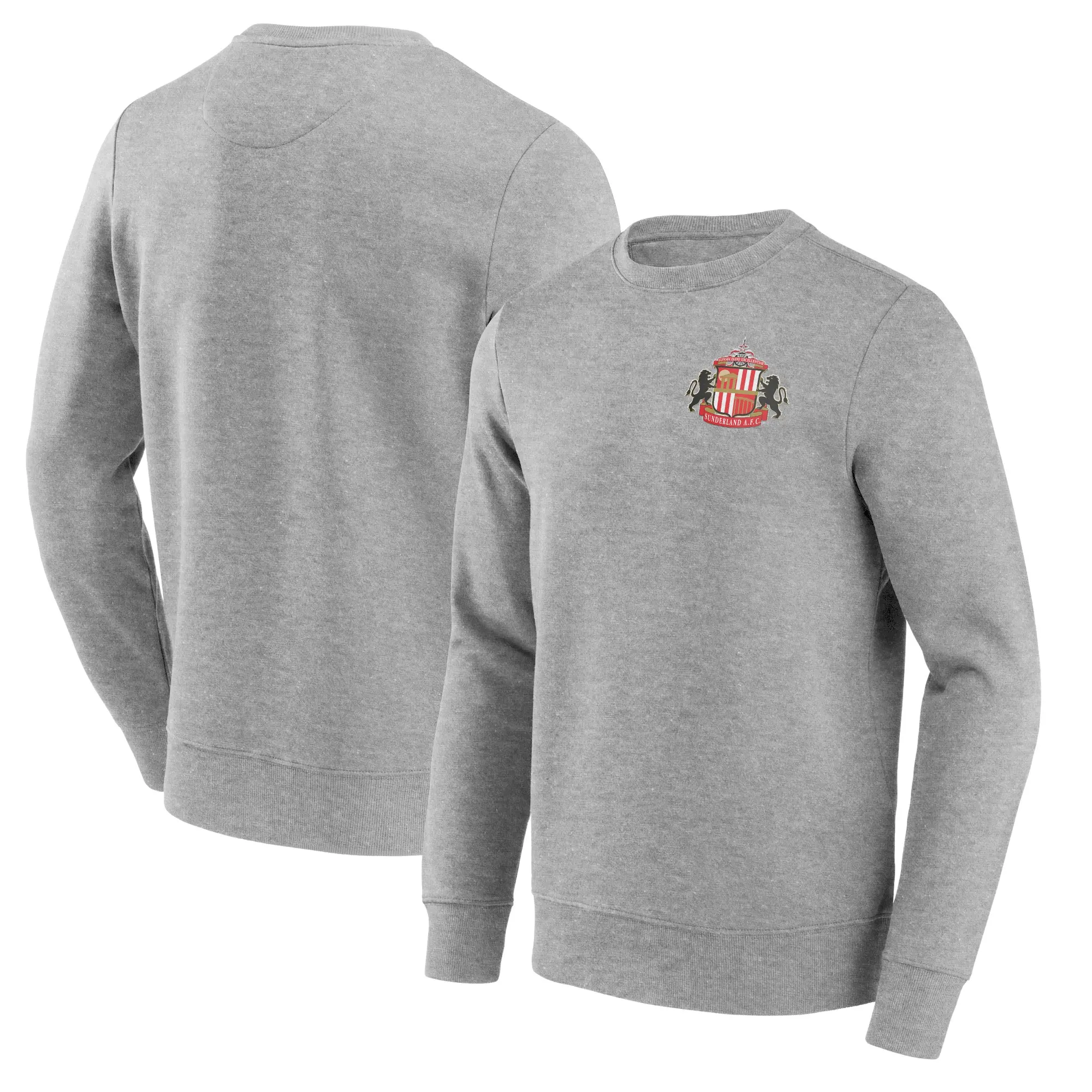 Brand Unknown Sunderland Small Crest Crew Sweatshirt - Sports Grey - Mens