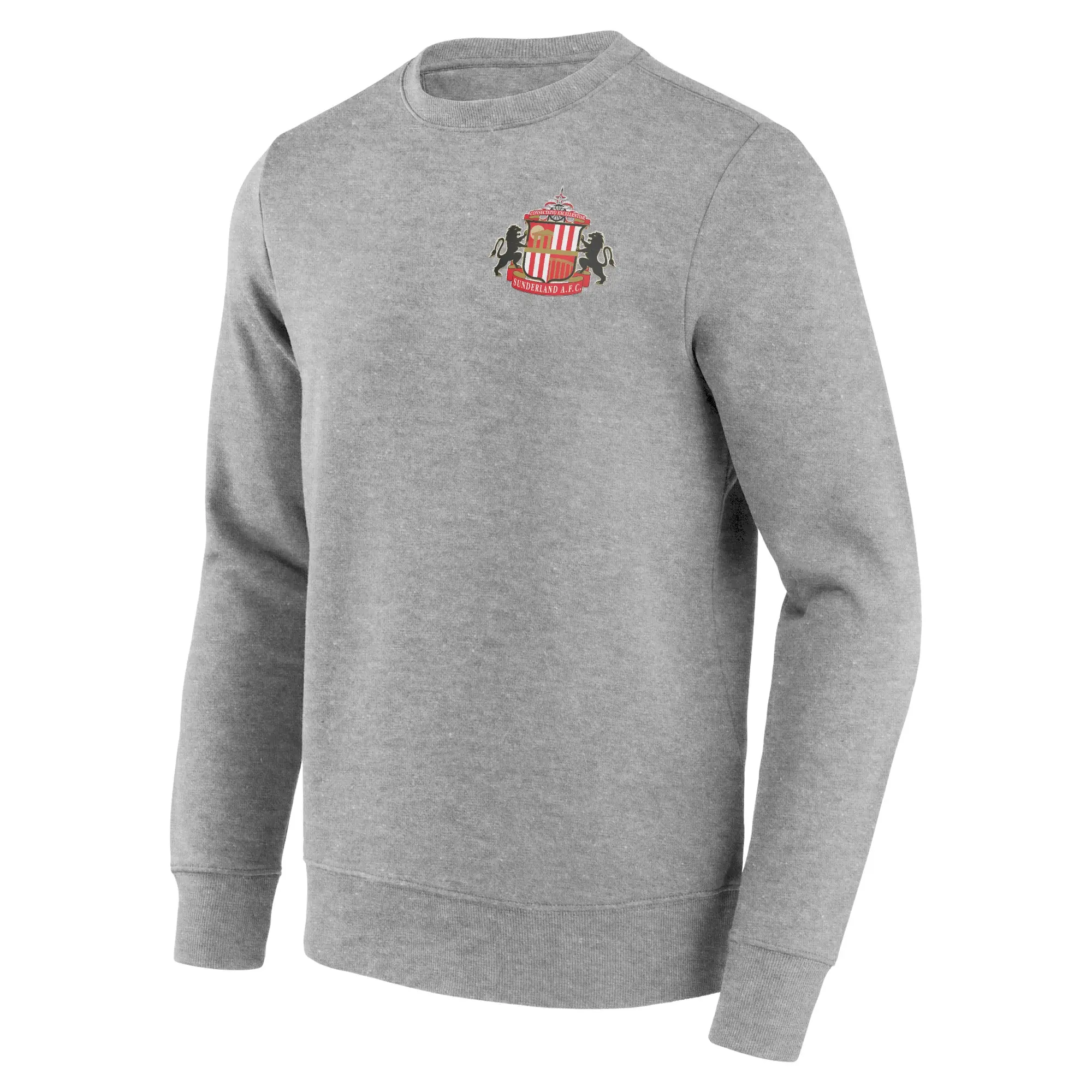 Brand Unknown Sunderland Small Crest Crew Sweatshirt - Sports Grey - Mens
