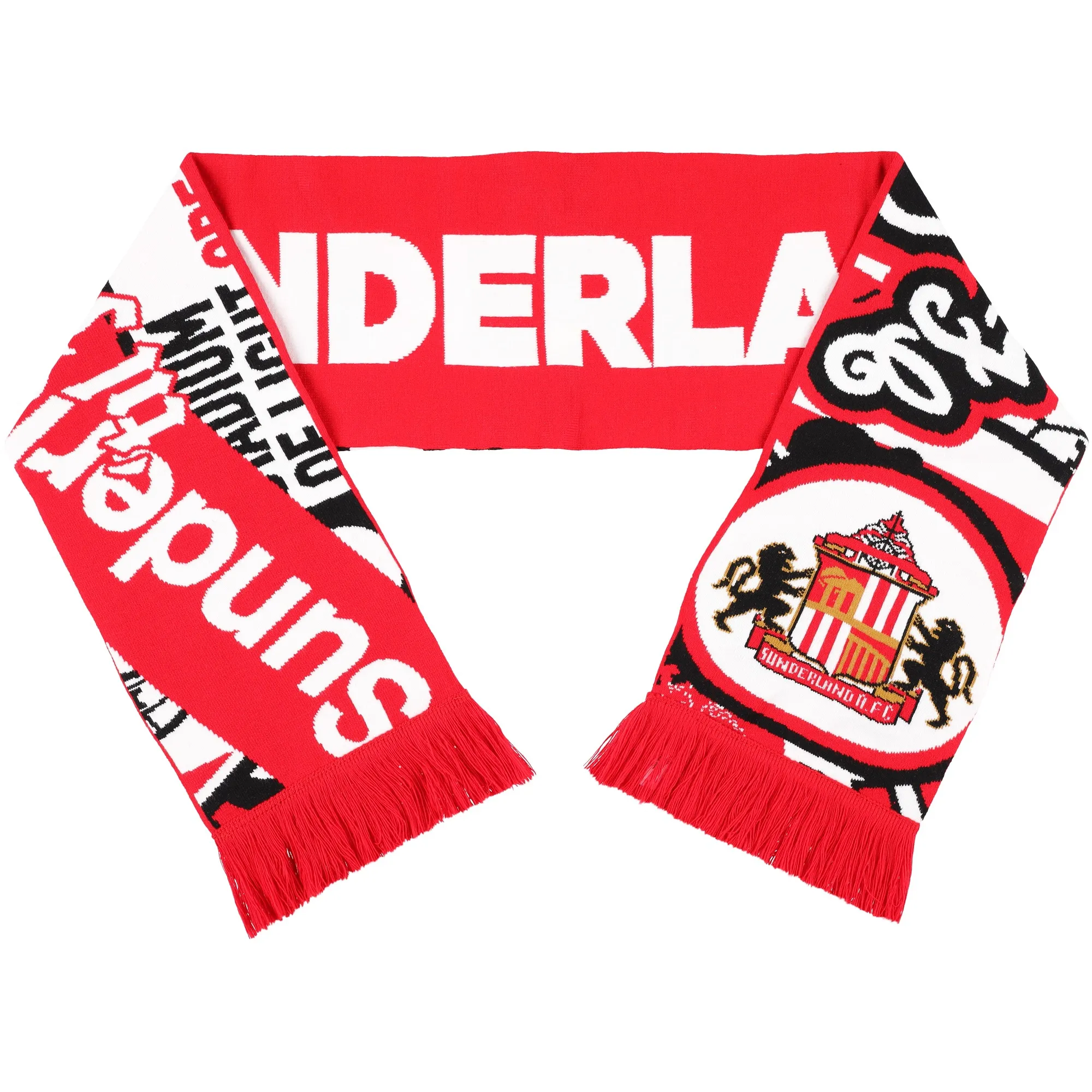 Sunderland Mashup Scarf - Red - Unisex