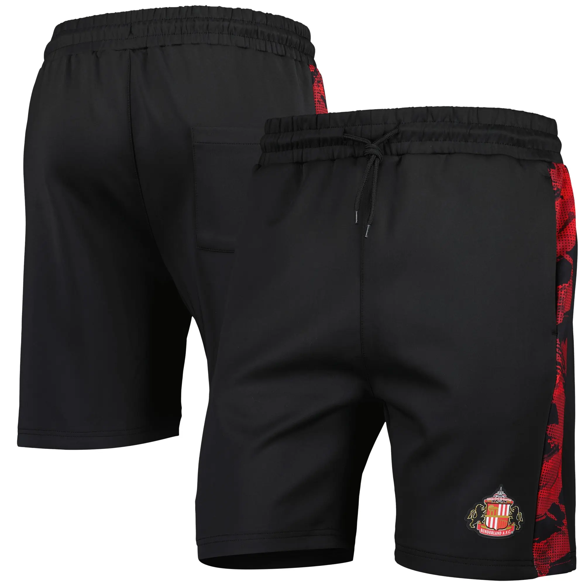 Fanatics Sunderland Camo Shorts - Black - Mens