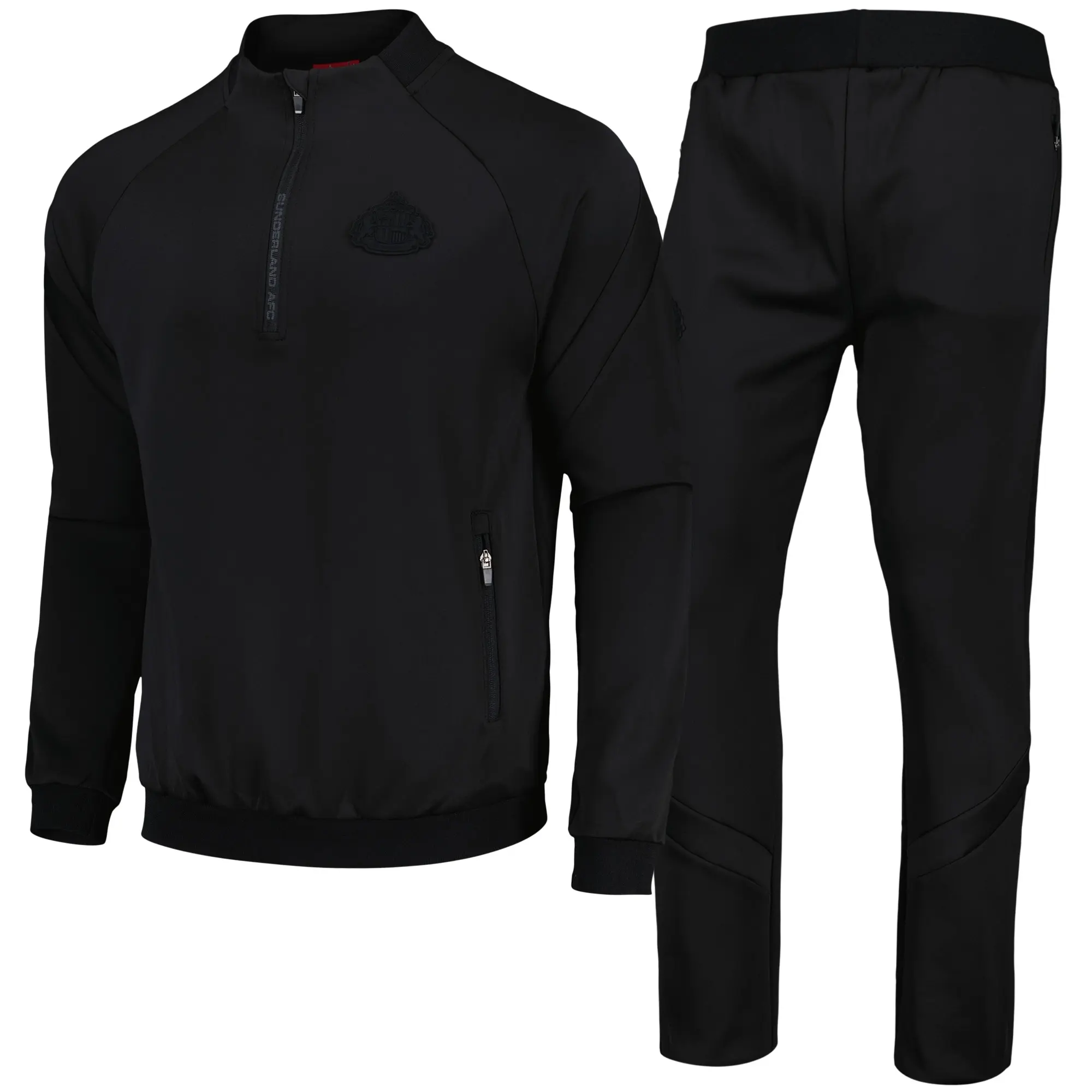 Fanatics Sunderland Mono Tracksuit - Black - Mens