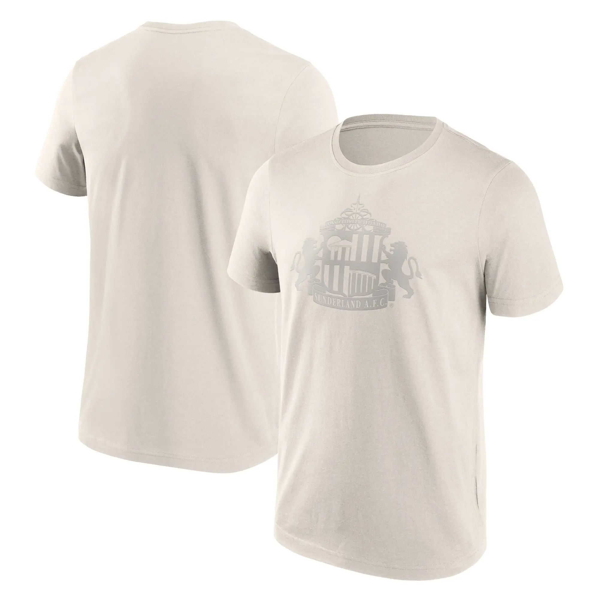 No Brand Sunderland Mono Logo Graphic T-Shirt - Off White - Mens