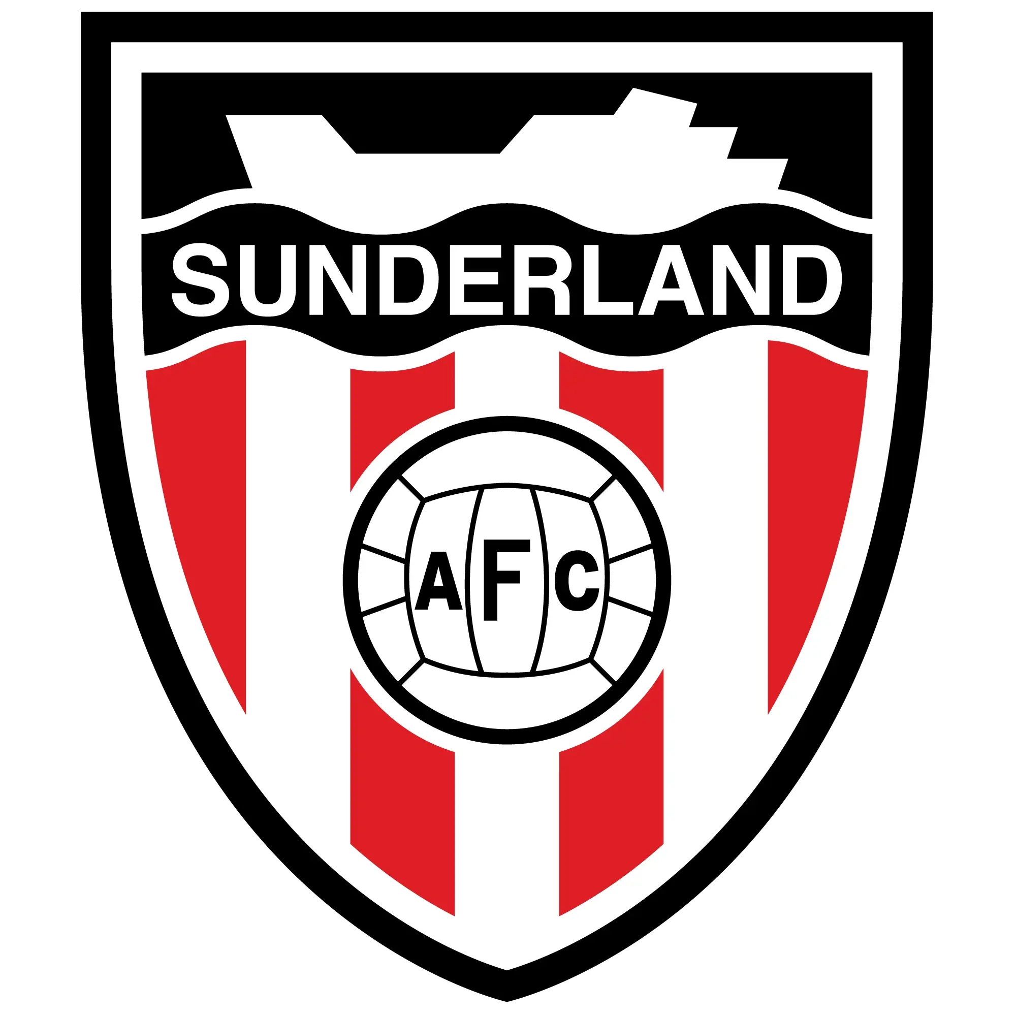 Sunderland Ship Crest Wall Sticker - 90cm height x 75cm width