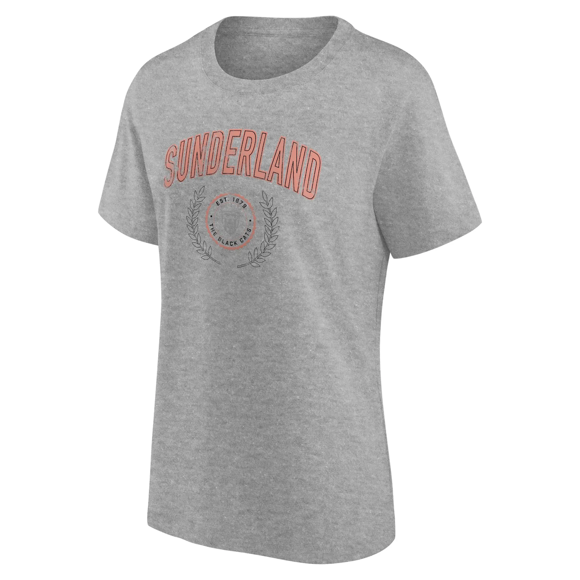 No Brand Sunderland Rebel Academia Graphic T-Shirt - Sports Grey - Womens