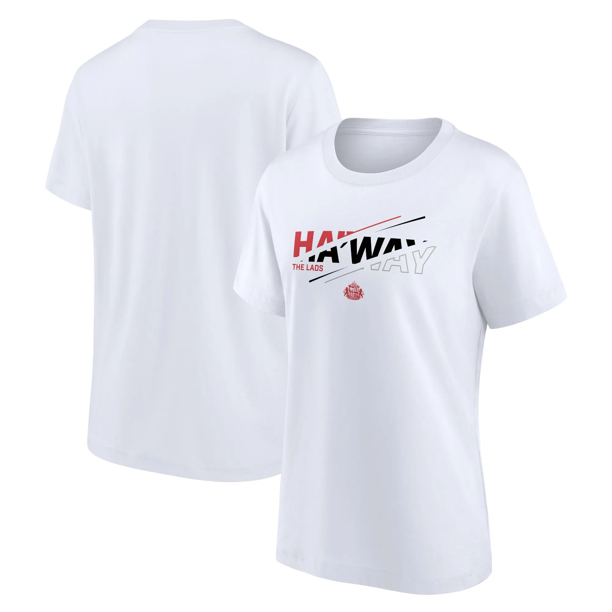 Fanatics Sunderland Ha'way Graphic T-Shirt - White - Womens