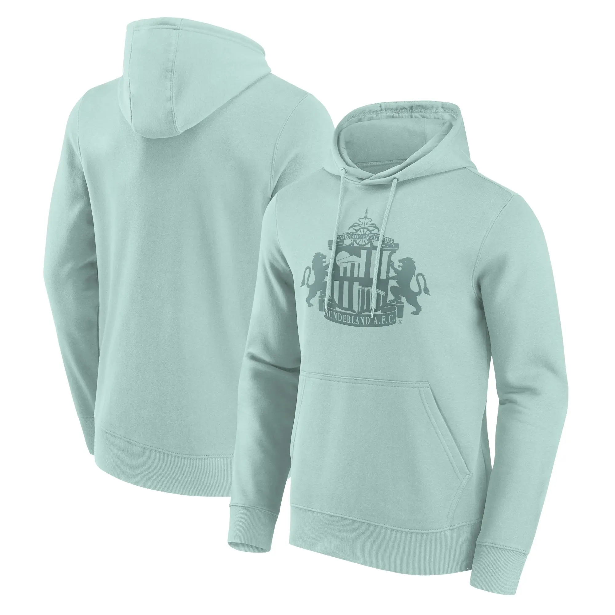 No Brand Sunderland Mono Logo Graphic Hoodie - Surf Spray - Mens
